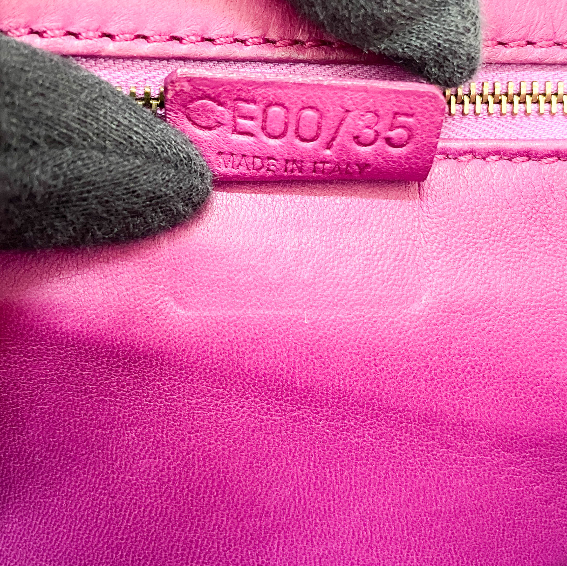 Triomphe Mini Pink Leather Shoulder Bag