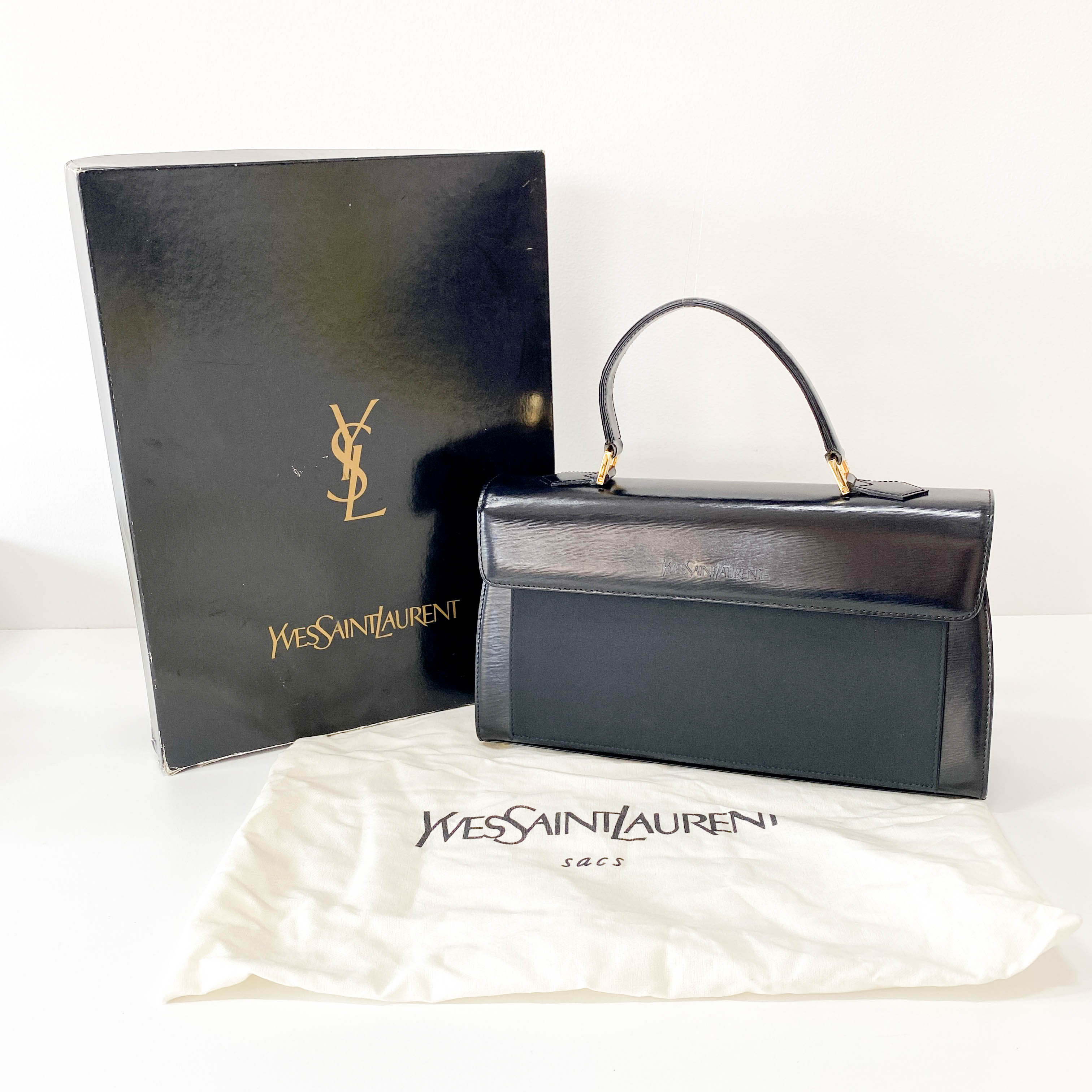 Black Leather Handbag