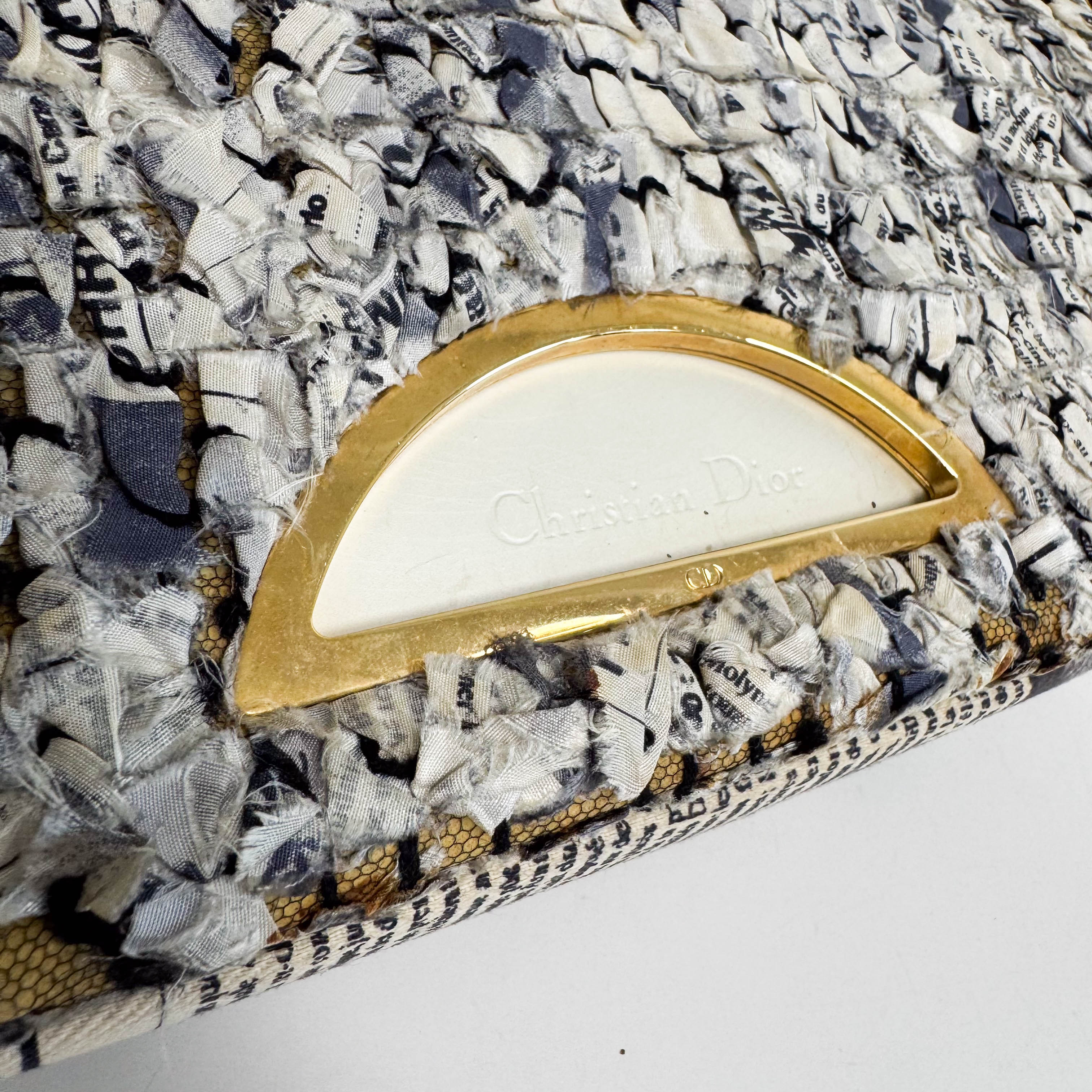 Archive Malice Pearl News Paper Shoulder Bag