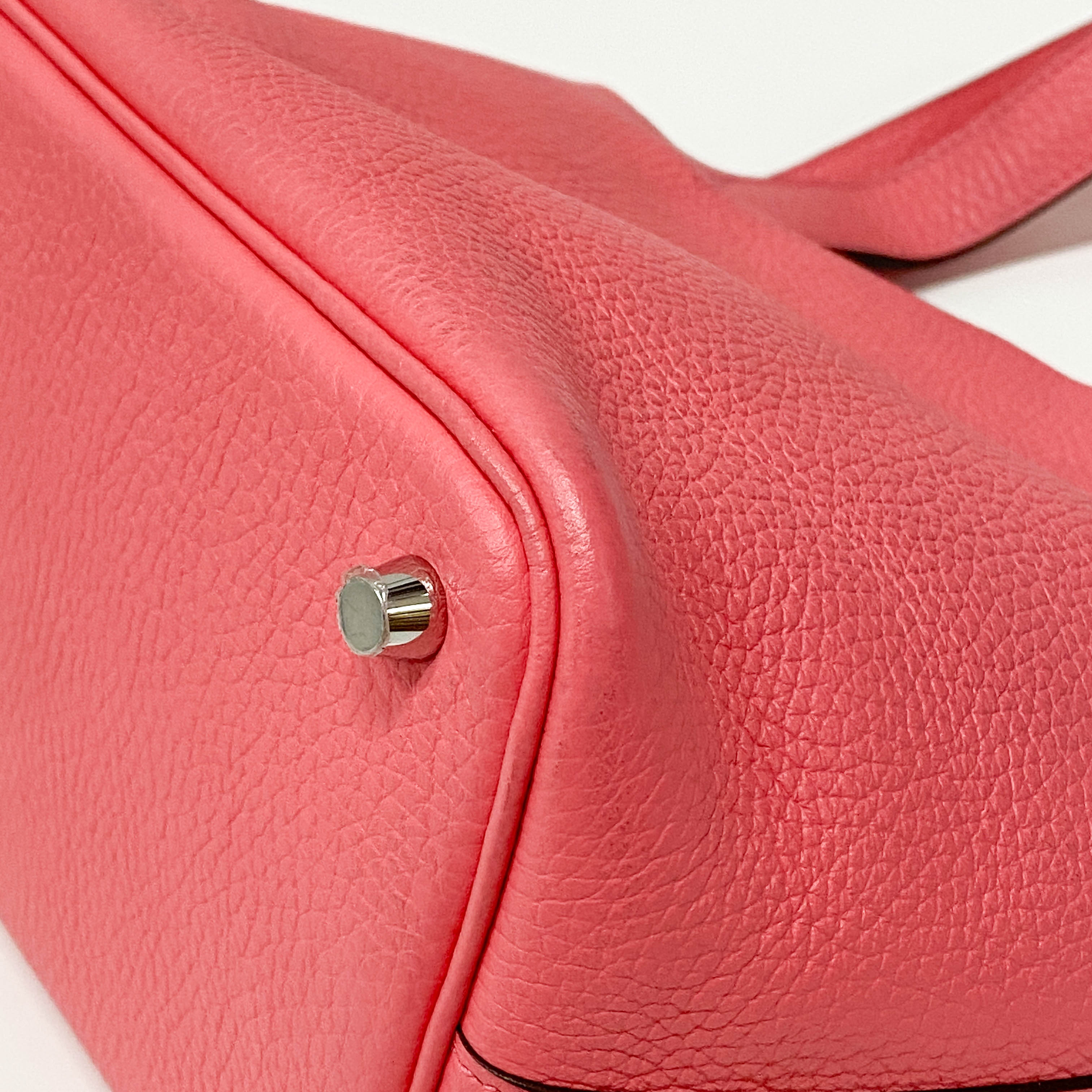 Picotin Lock 18PM Pink Leather Shoulder Bag