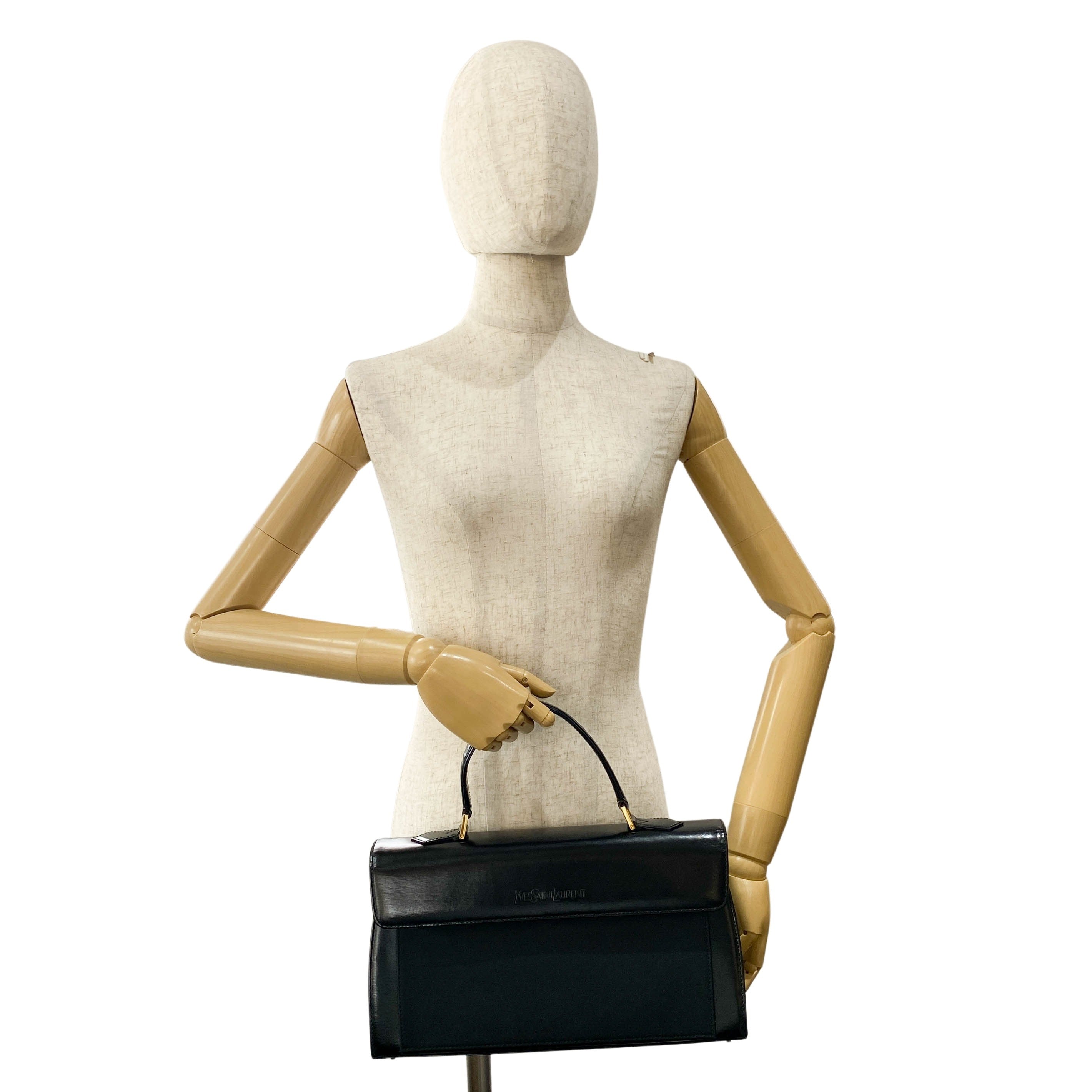 Black Leather Handbag