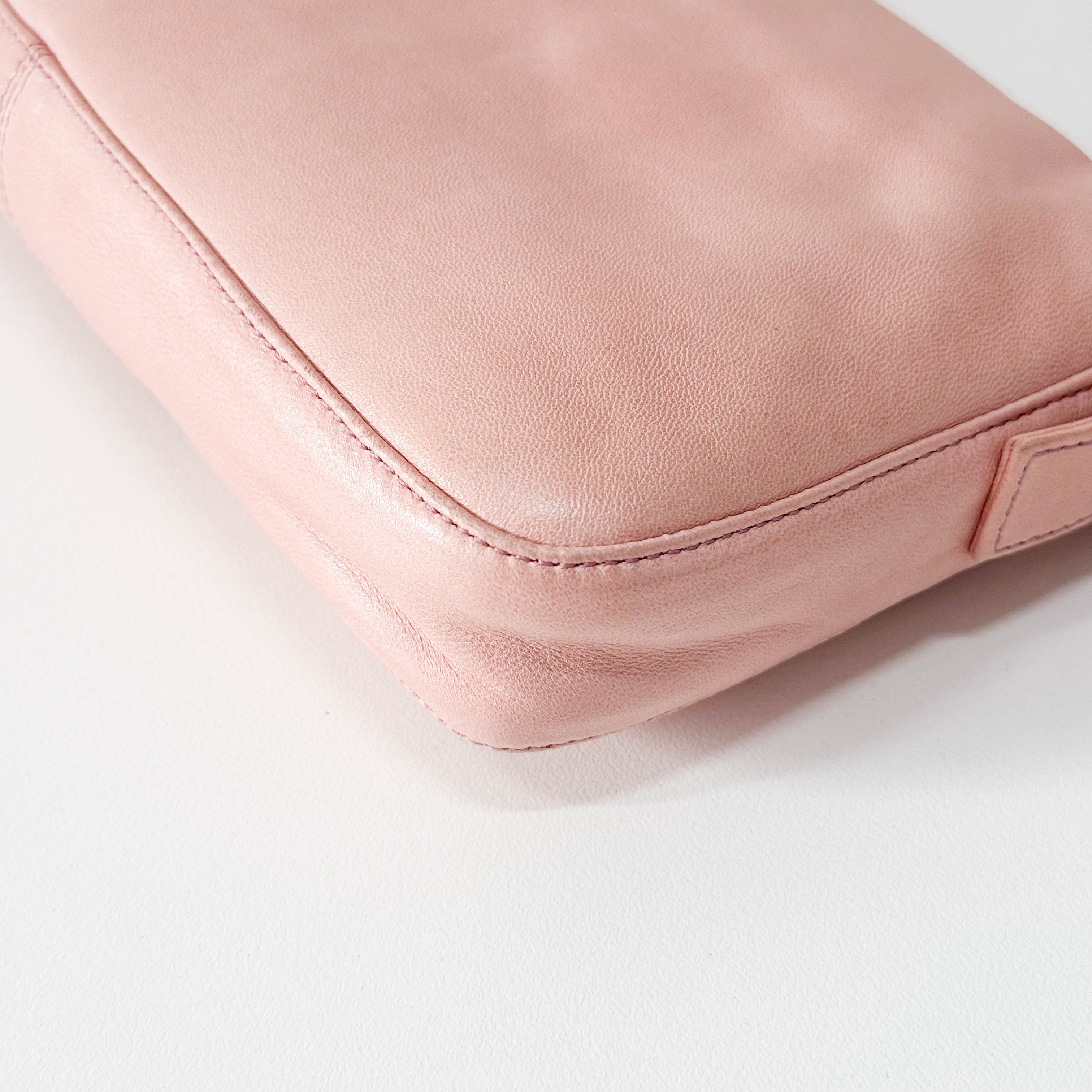 Baguette Pink Nappa Leather Shoulder Bag