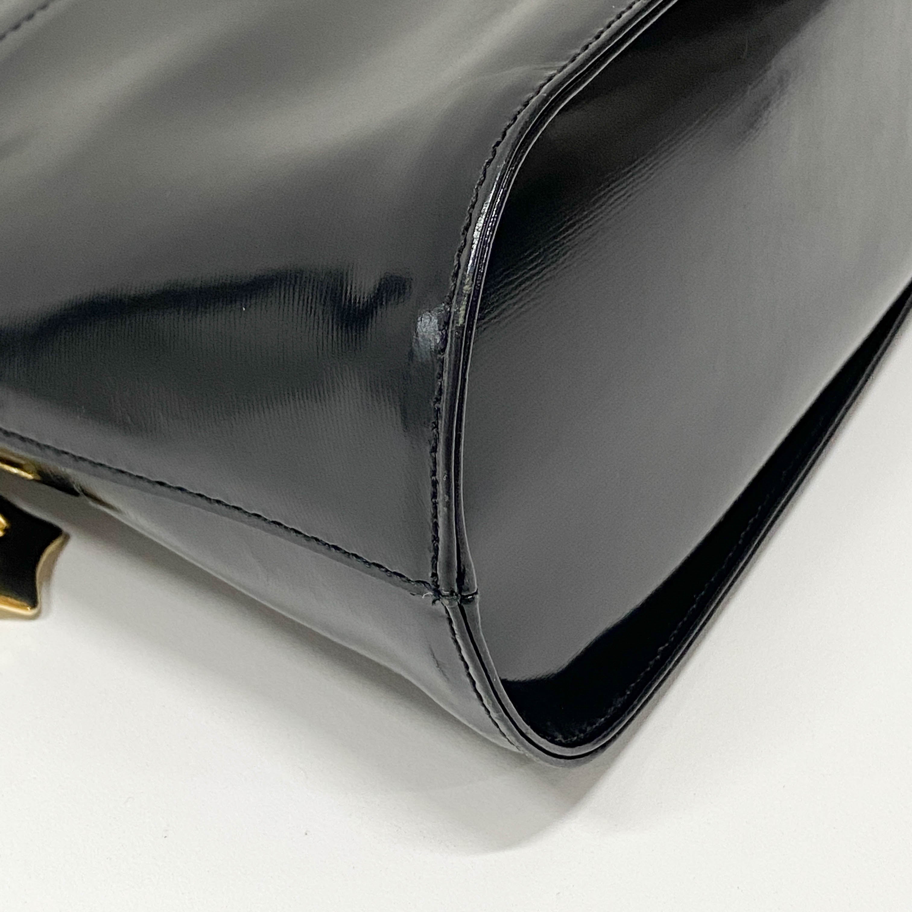 Black Leather Handbag