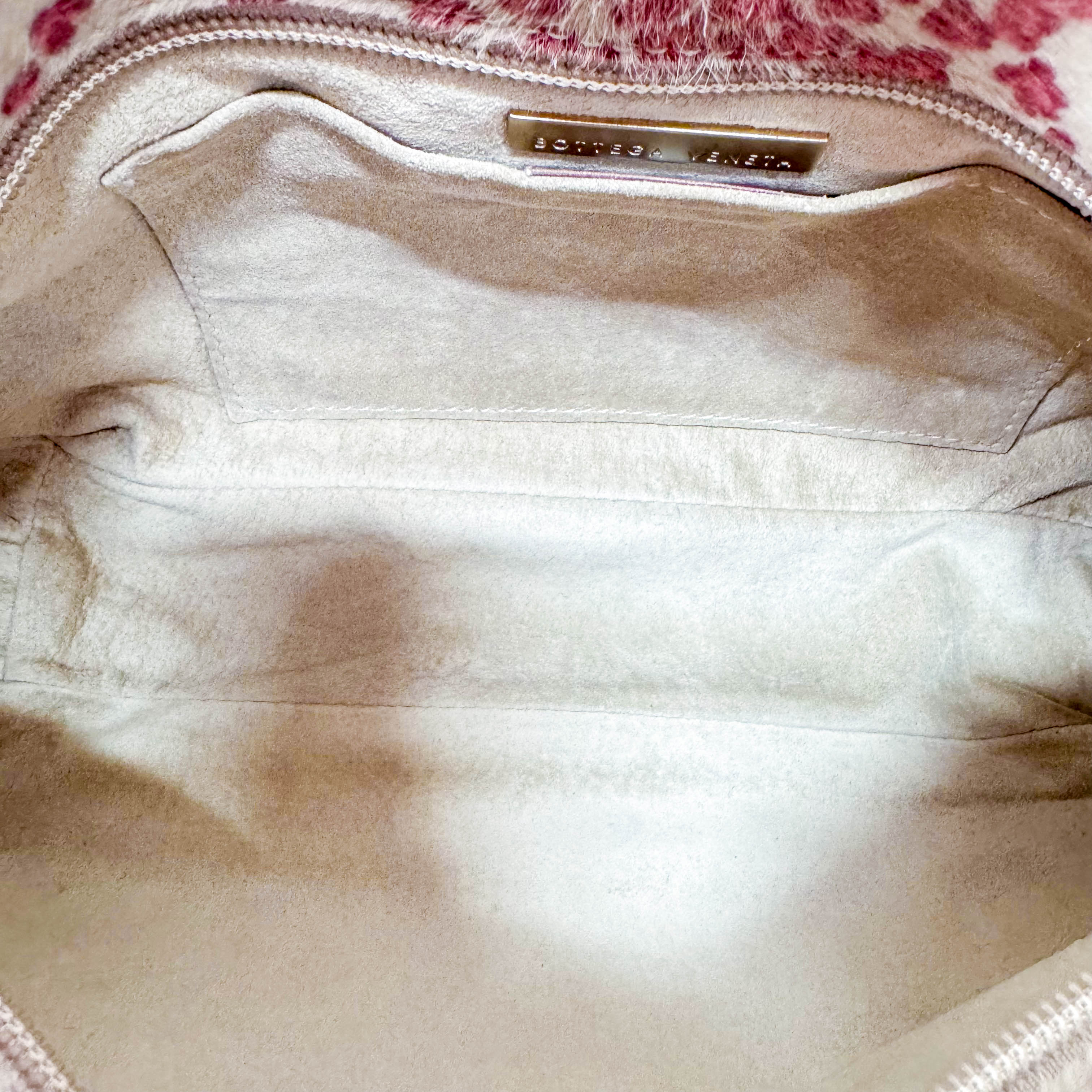 Neutral Animal Print Pony Hair Shoulder Bag