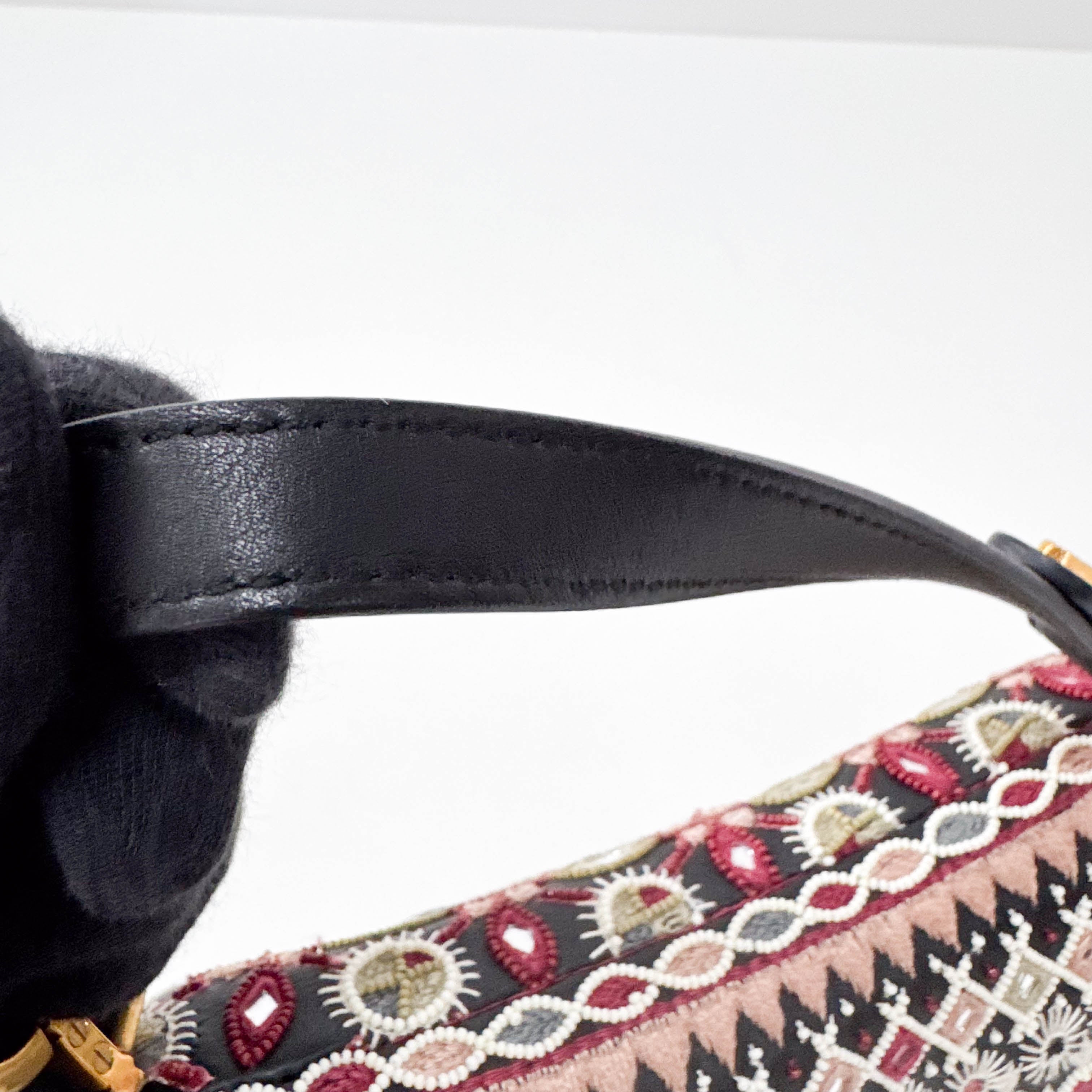 Saddle Bag Embroidered and Beaded Leather