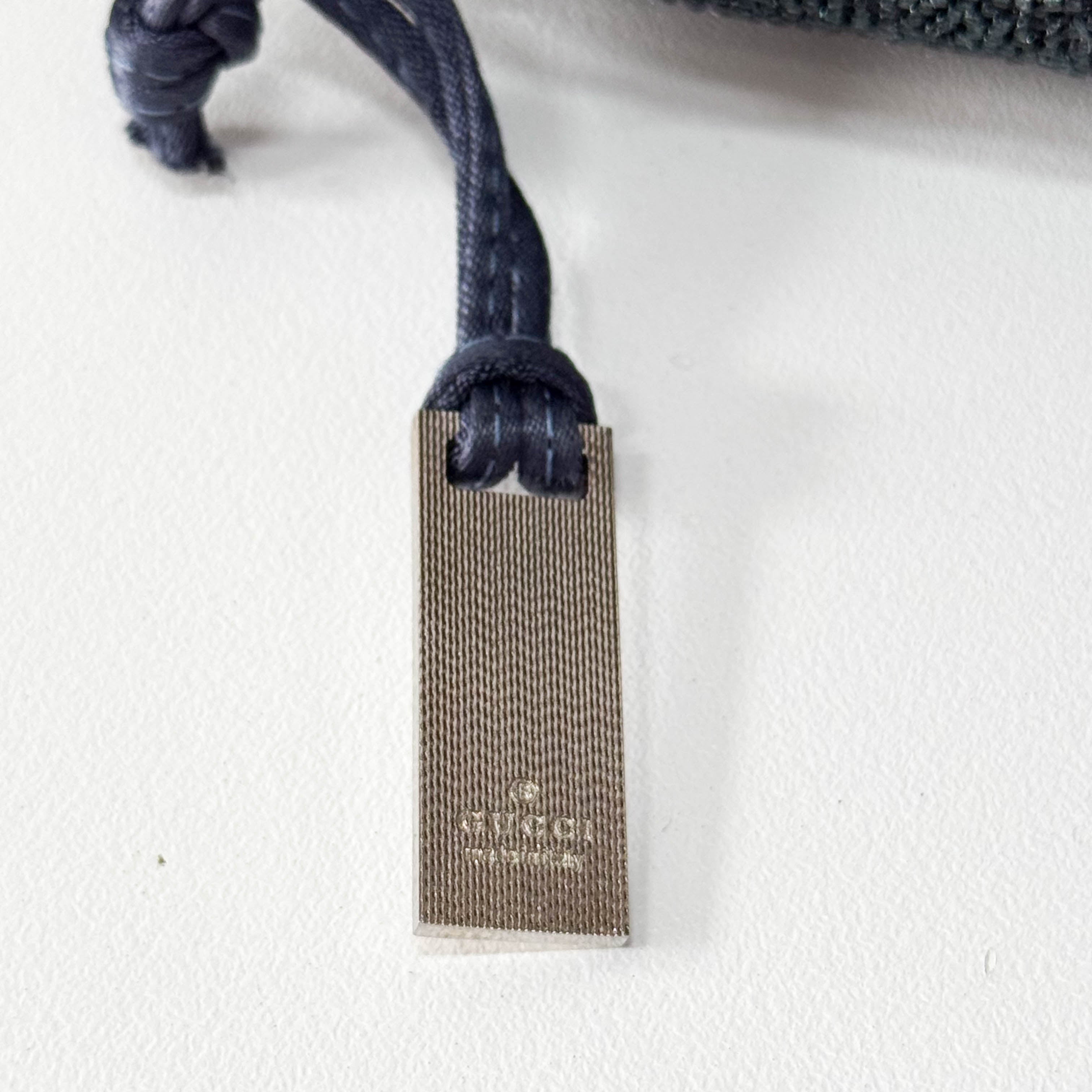 Vintage Navy Beaded Chain Shoulder Bag