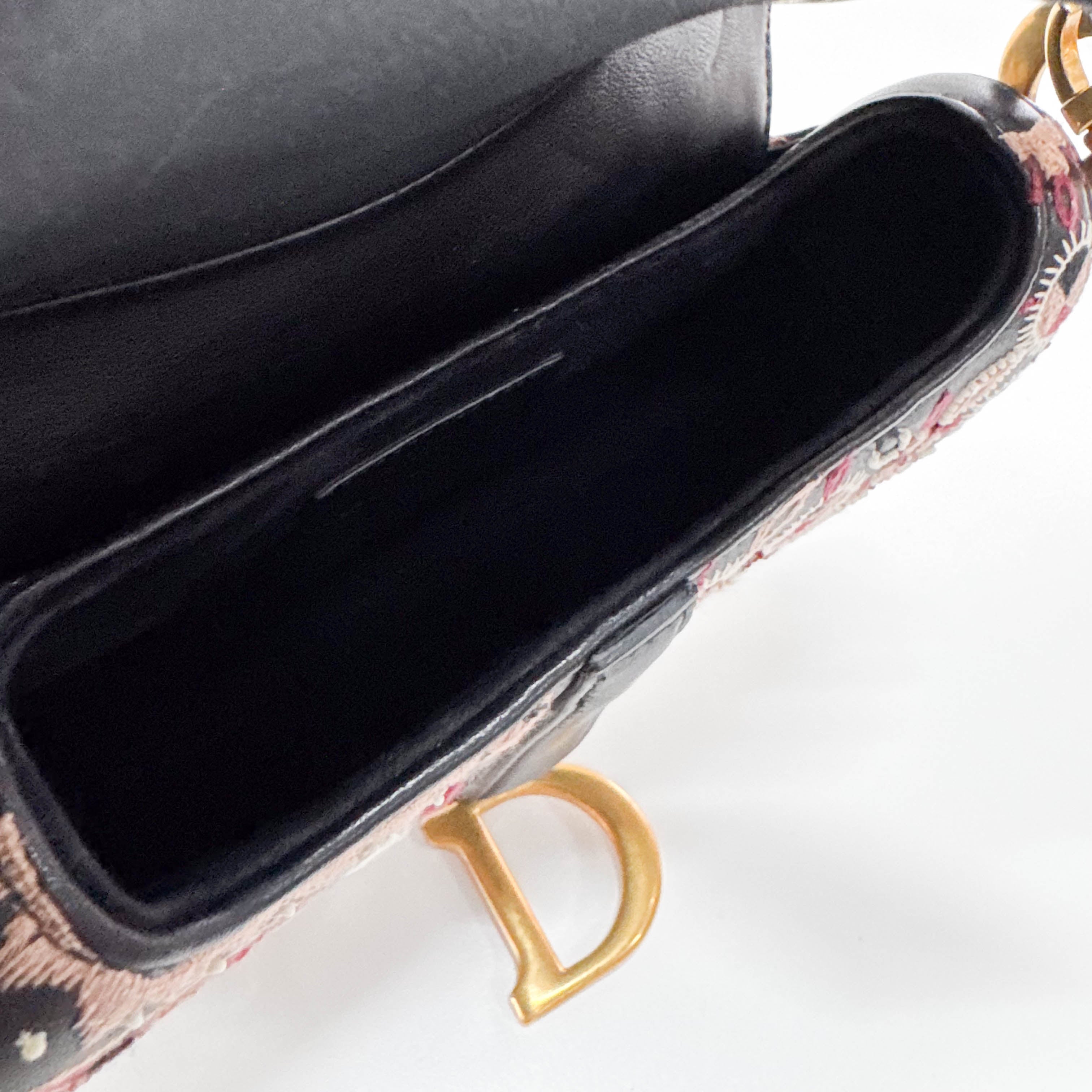 Saddle Bag Embroidered and Beaded Leather