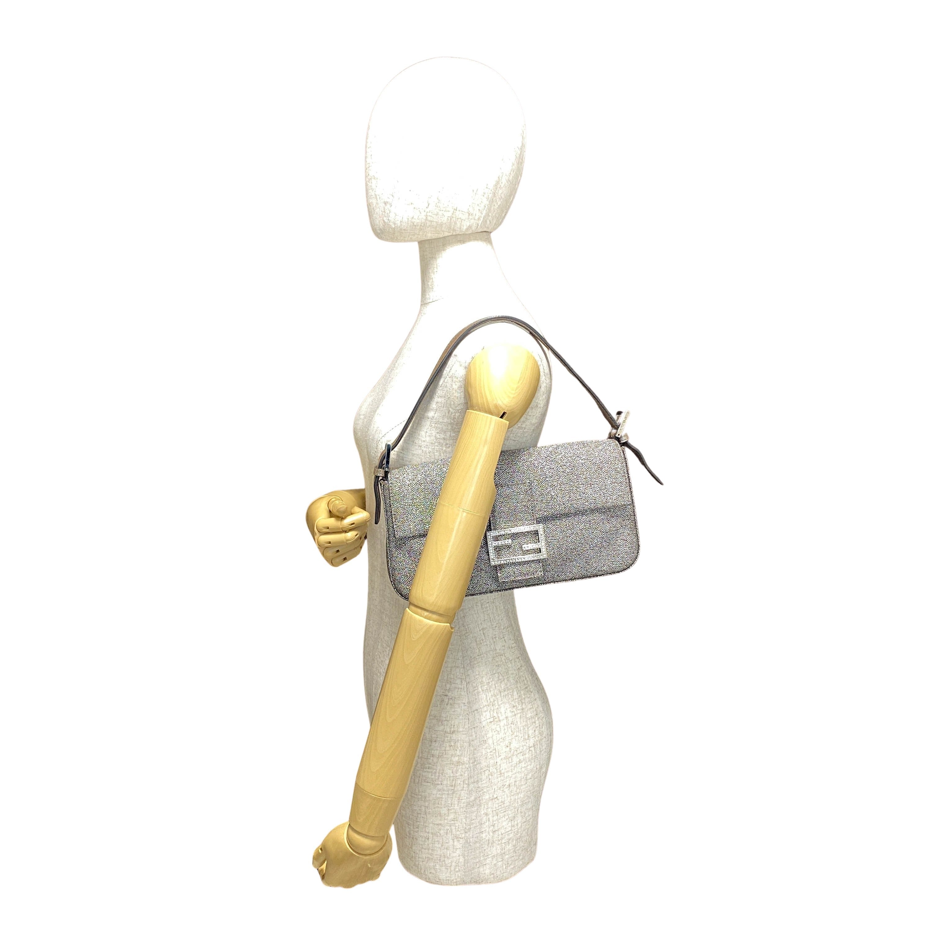 Baguette Silver Spark Shoulder Bag