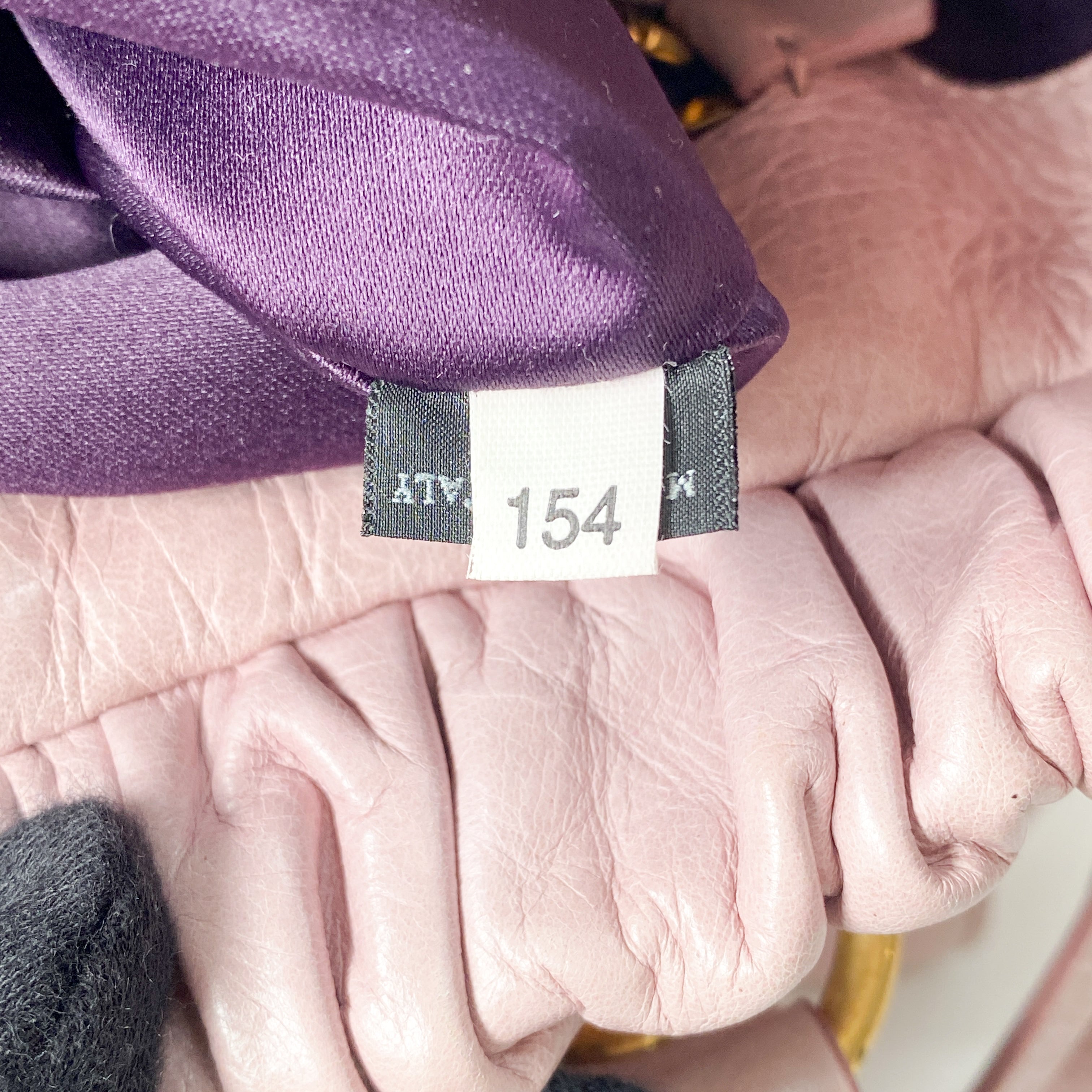 Vitello Pink Calfskin Leather Two Way Bag