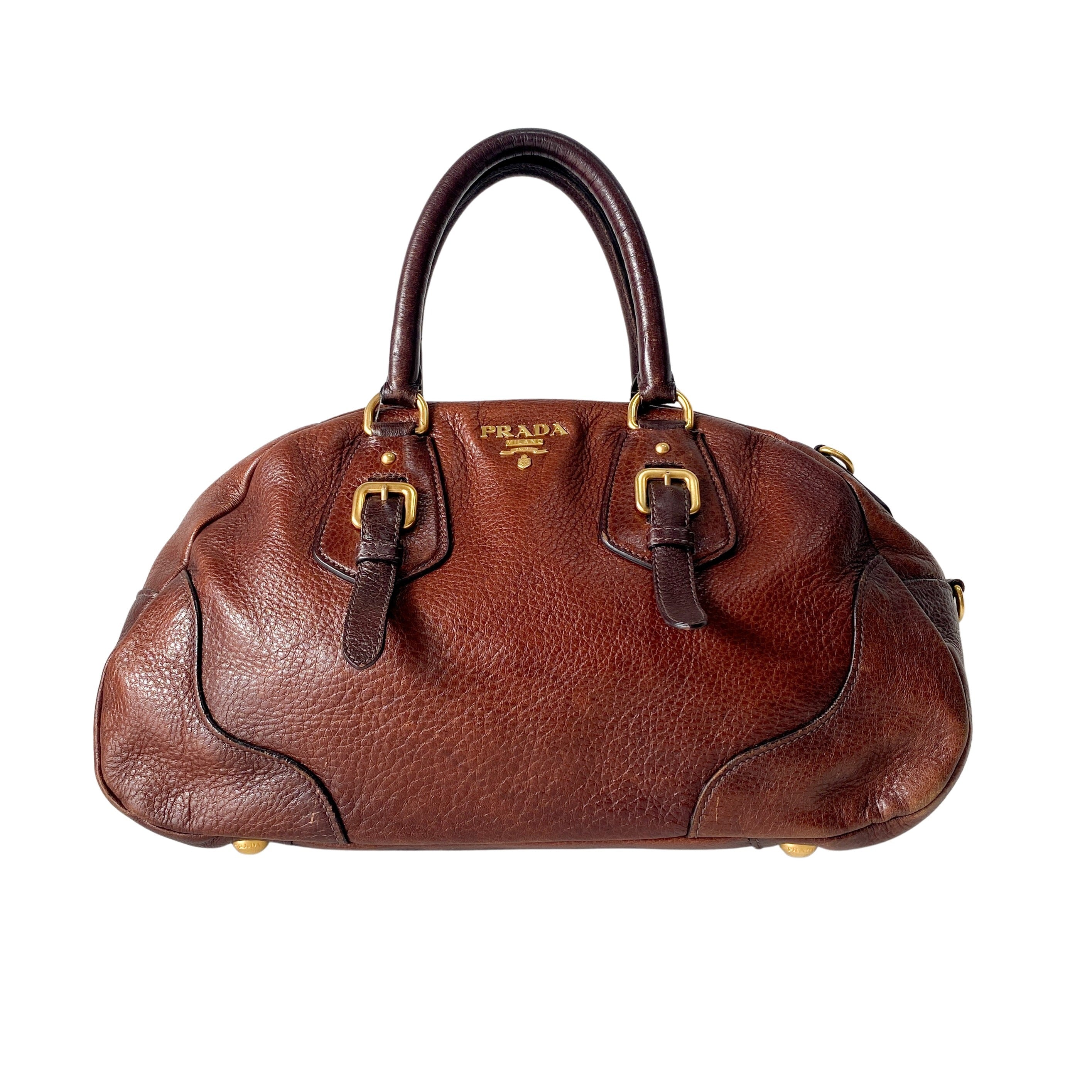 Brown Leather Two Way Bag