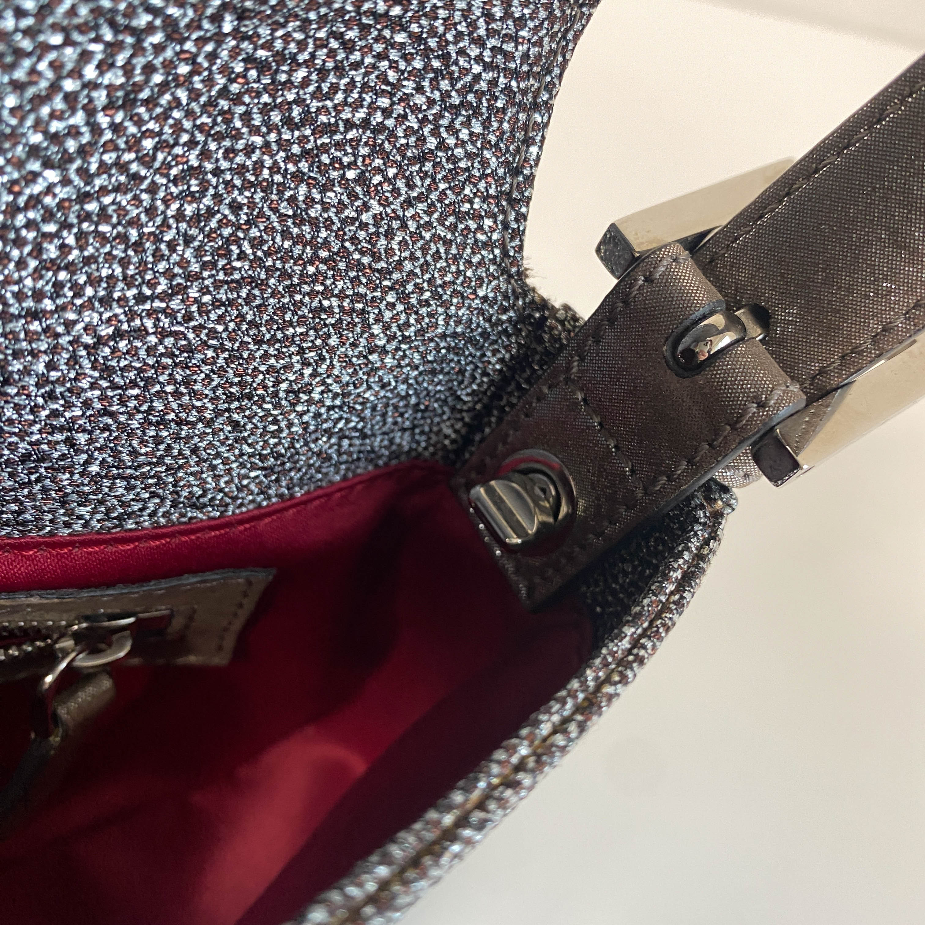 Baguette Silver Spark Shoulder Bag