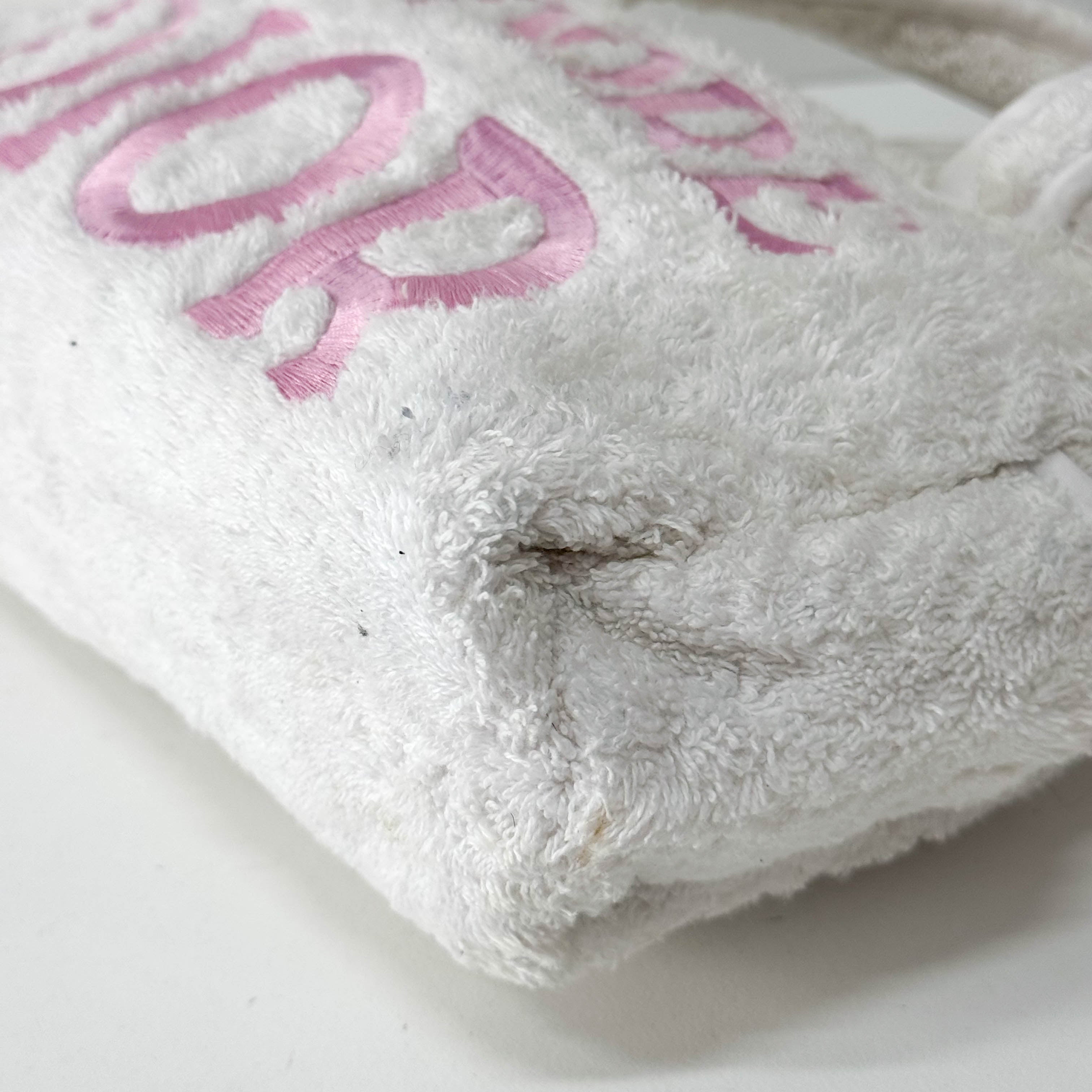 J'Adore Dior Terry Cloth Boston Handbag