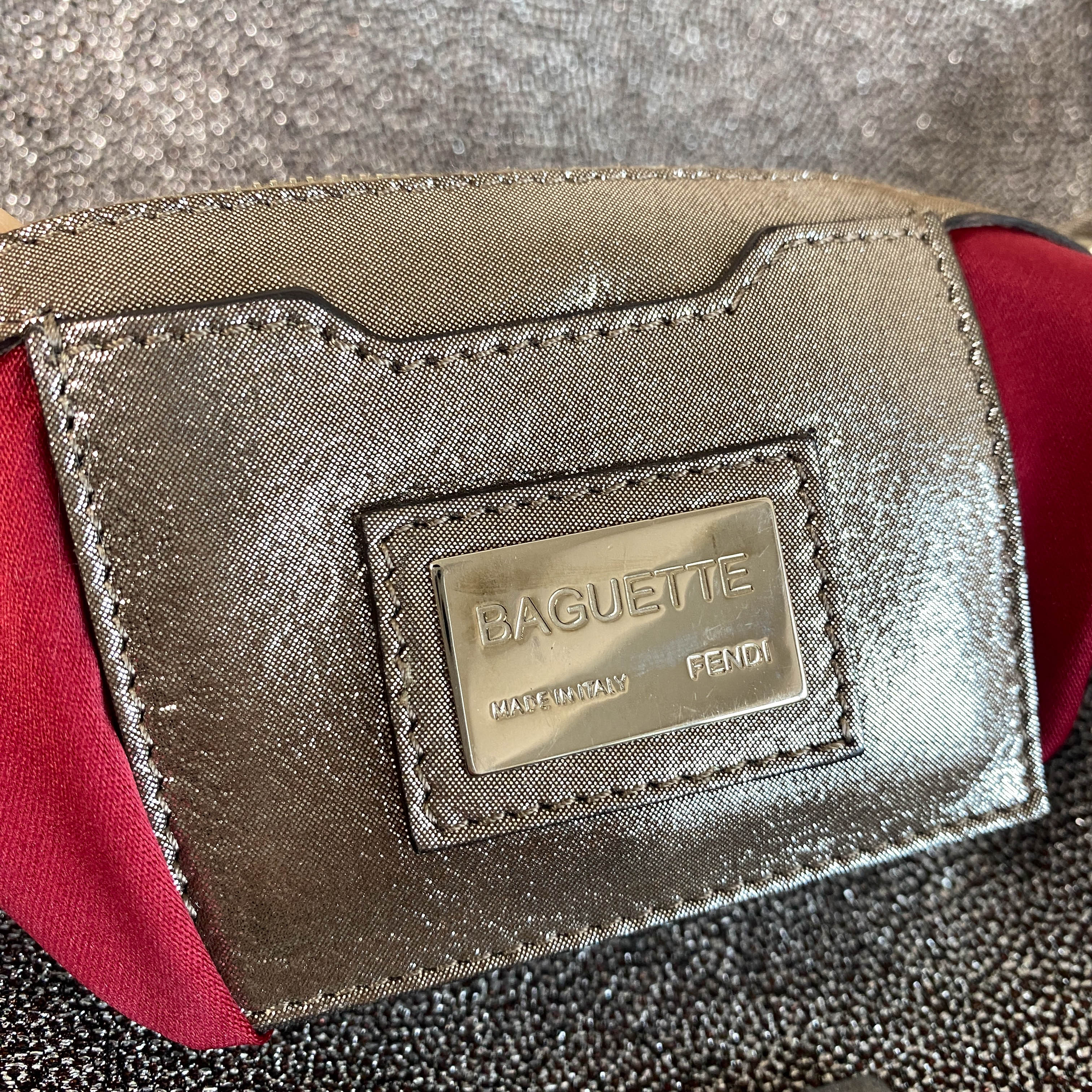 Baguette Silver Spark Shoulder Bag