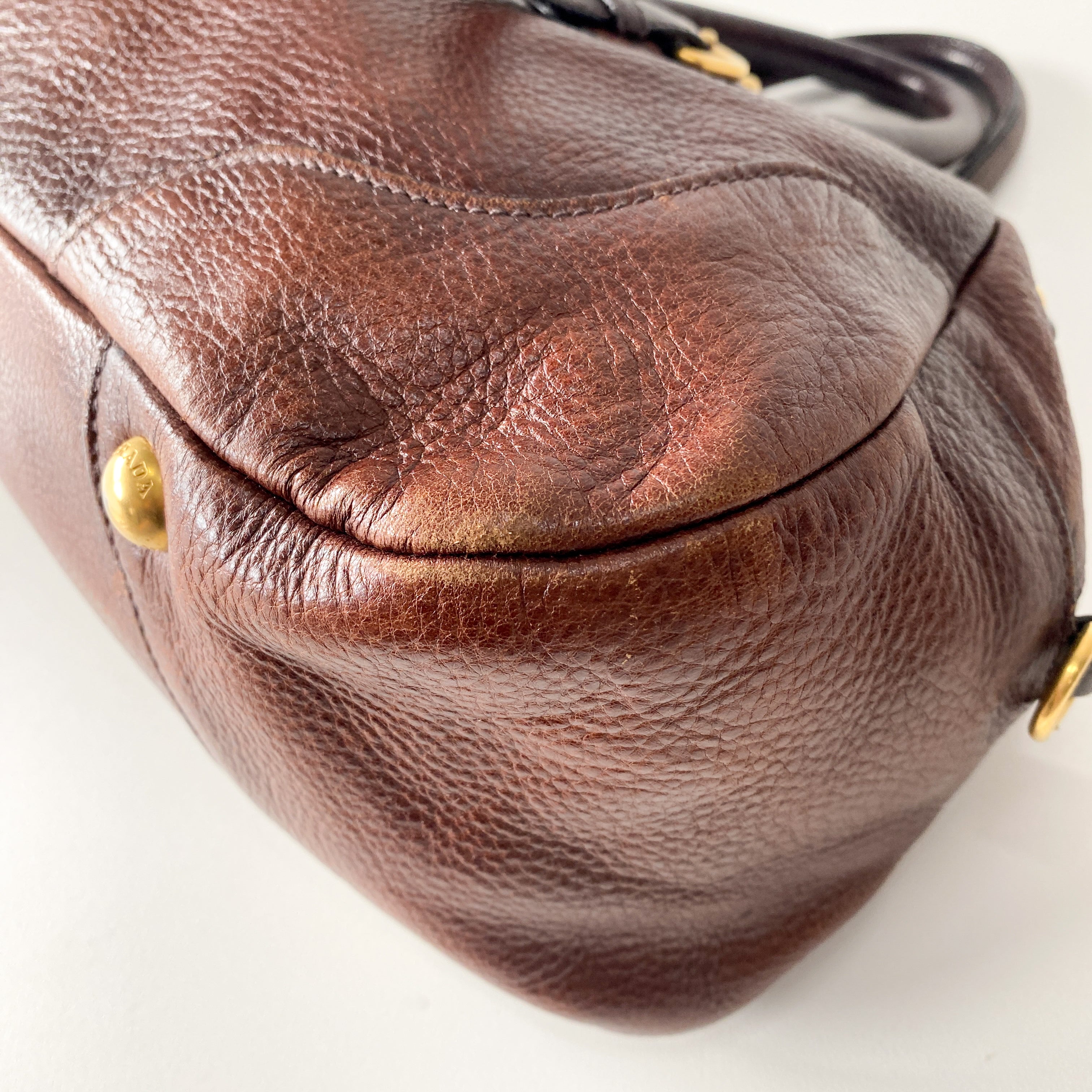 Brown Leather Two Way Bag