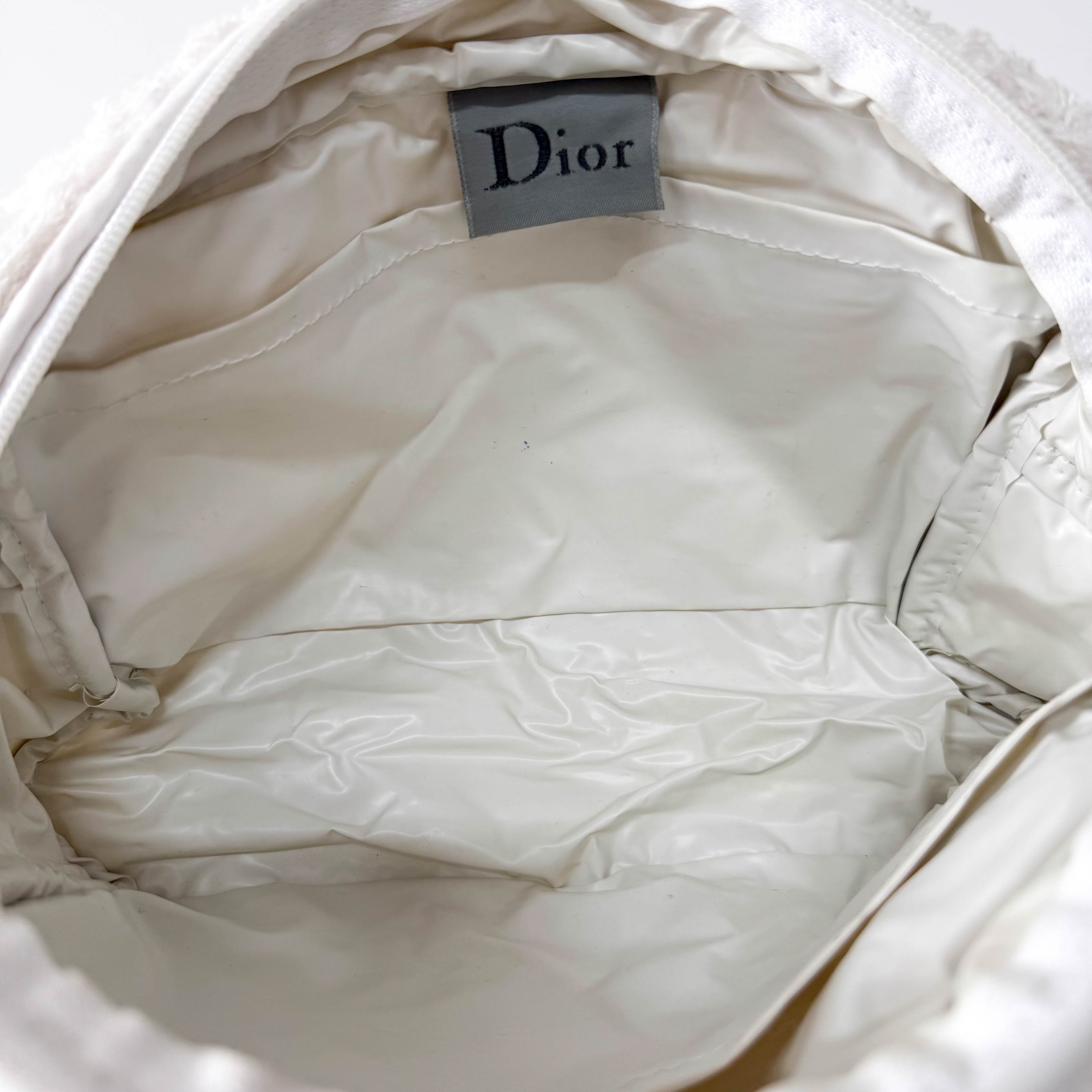 J'Adore Dior Terry Cloth Boston Handbag