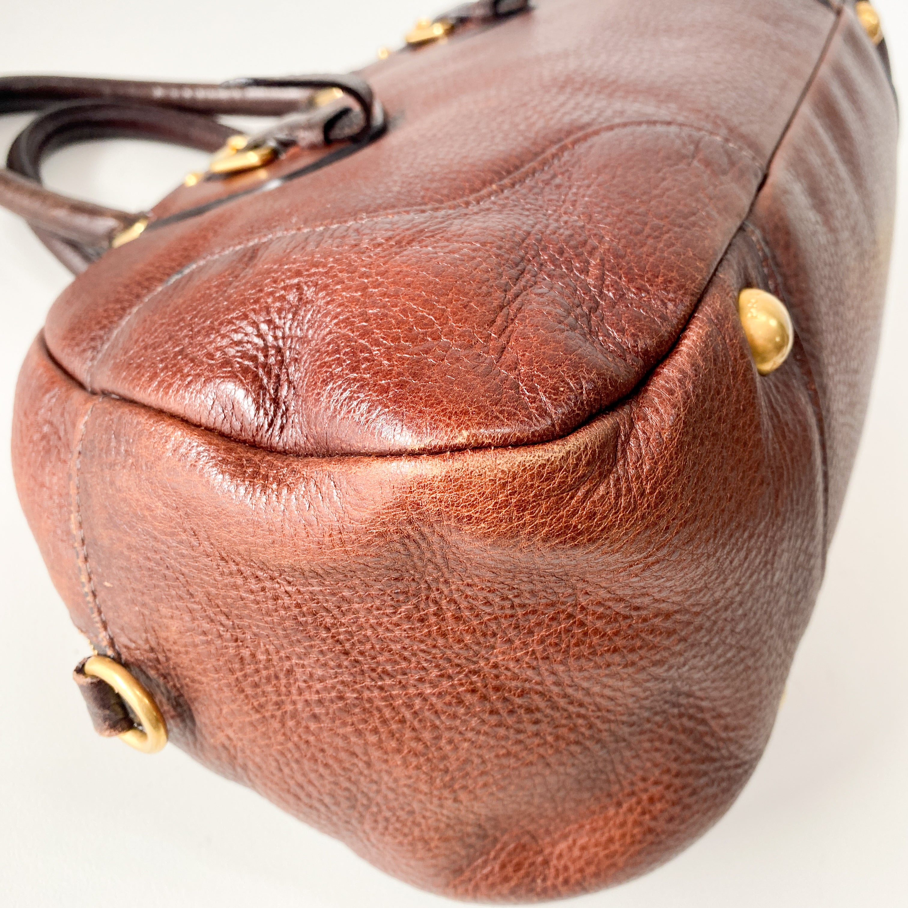 Brown Leather Two Way Bag