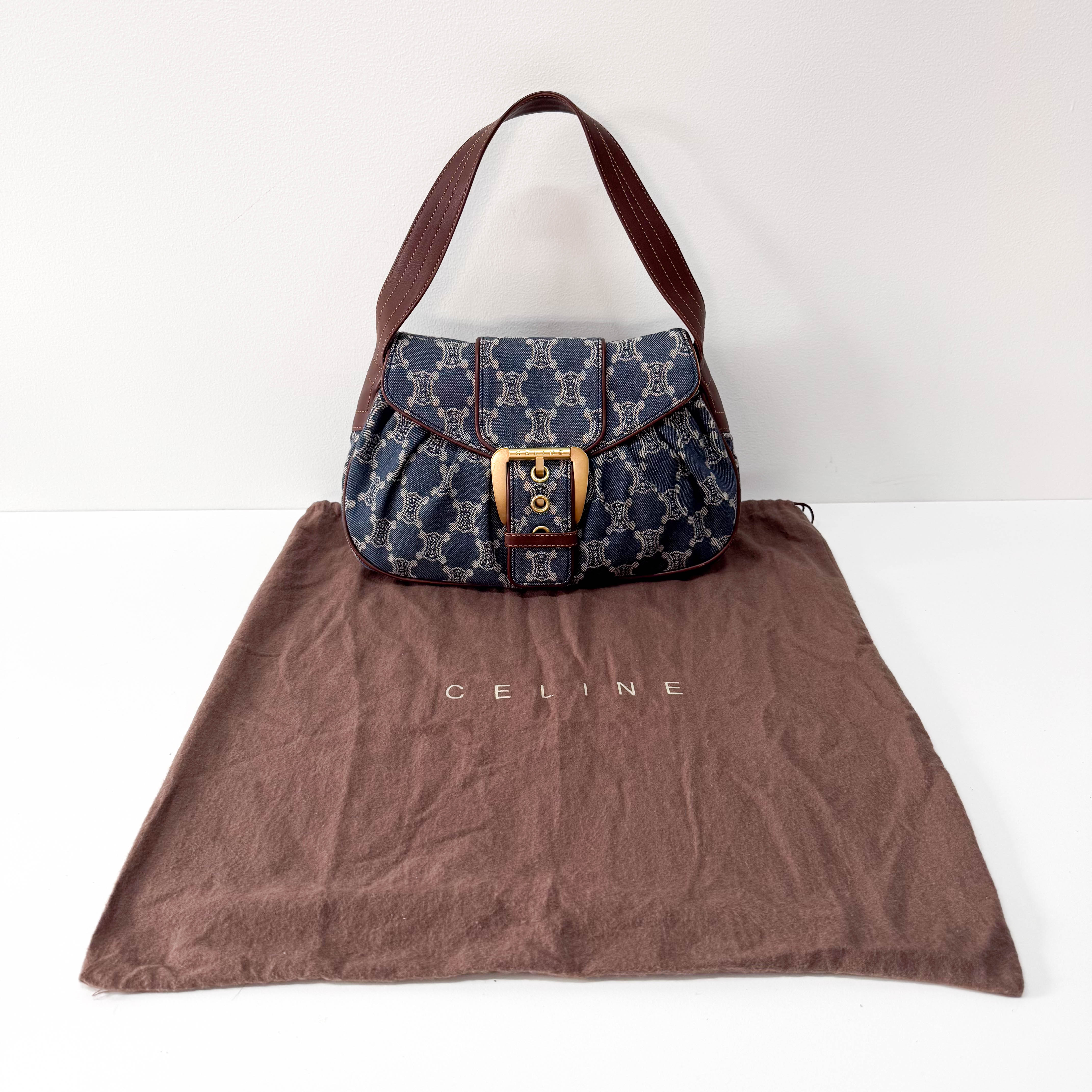 Macadam Blue Denim Shoulder Bag