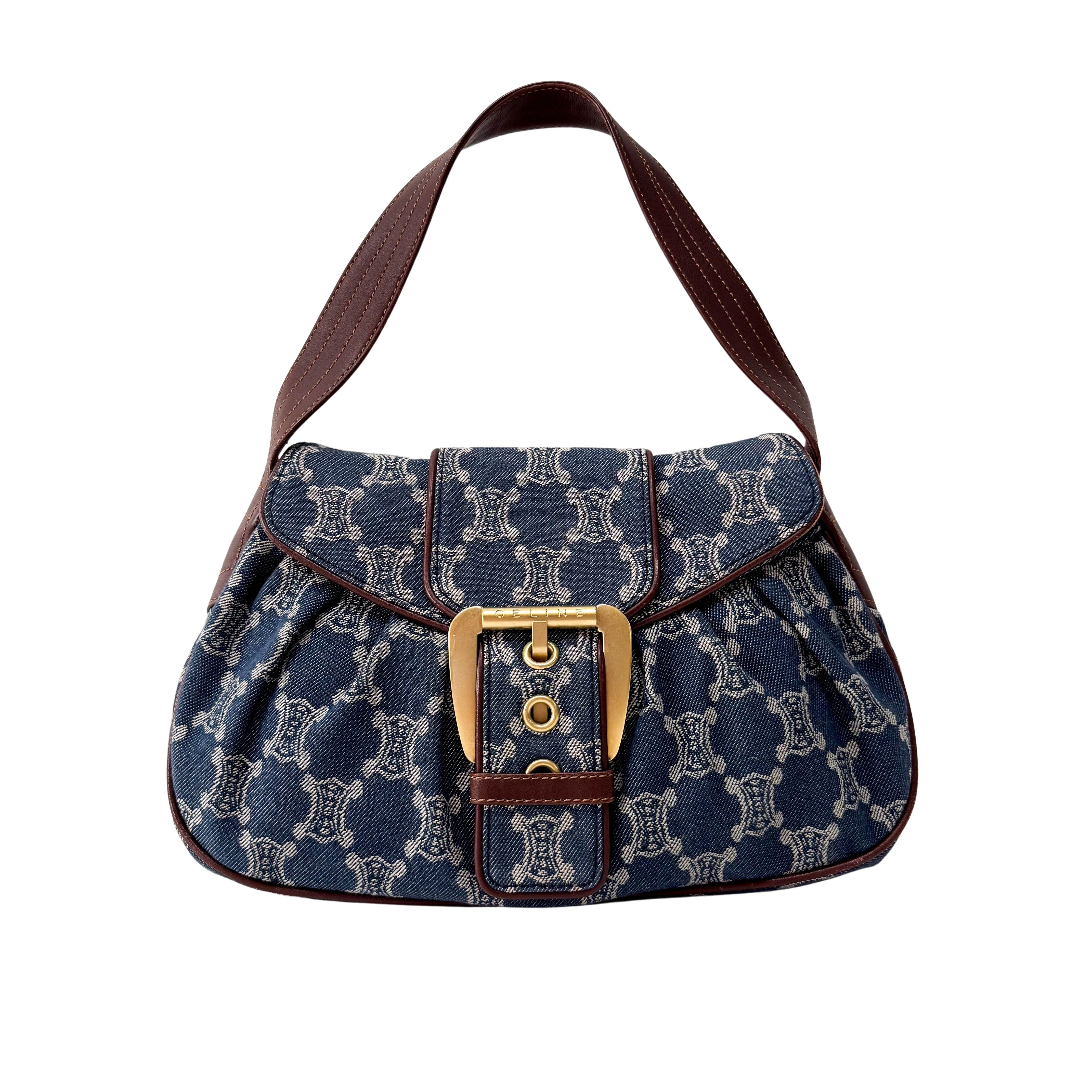 Macadam Blue Denim Shoulder Bag