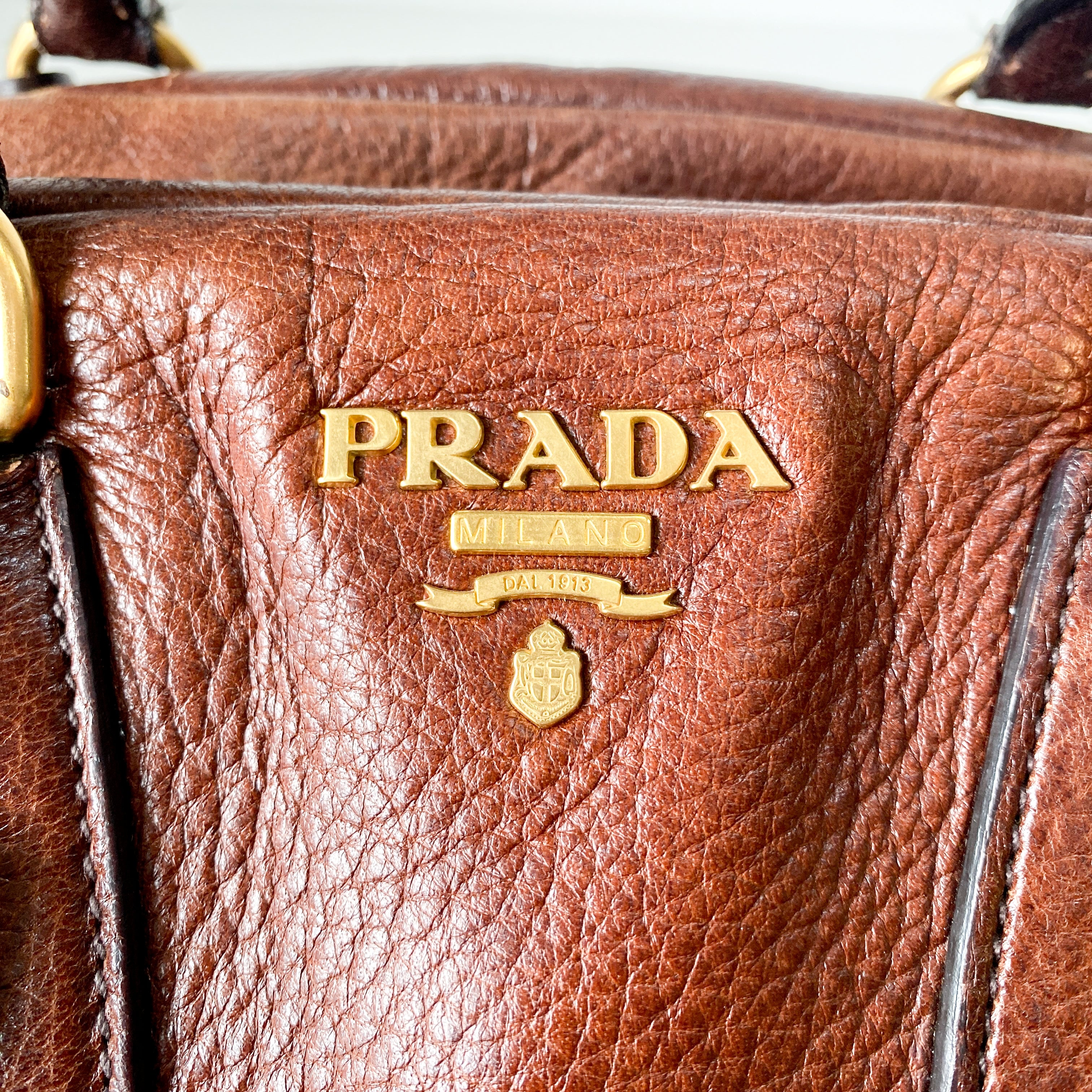 Brown Leather Two Way Bag