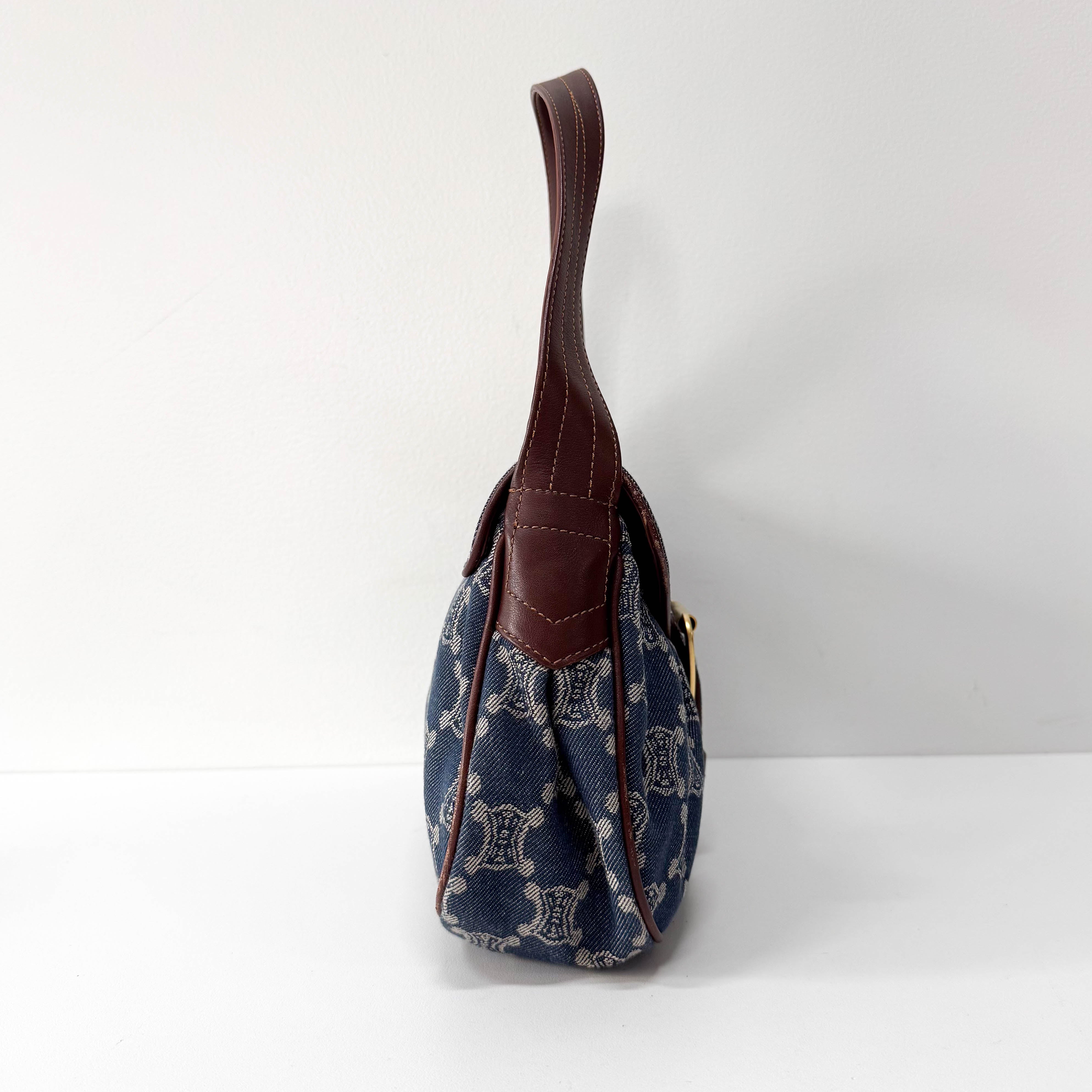 Macadam Blue Denim Shoulder Bag