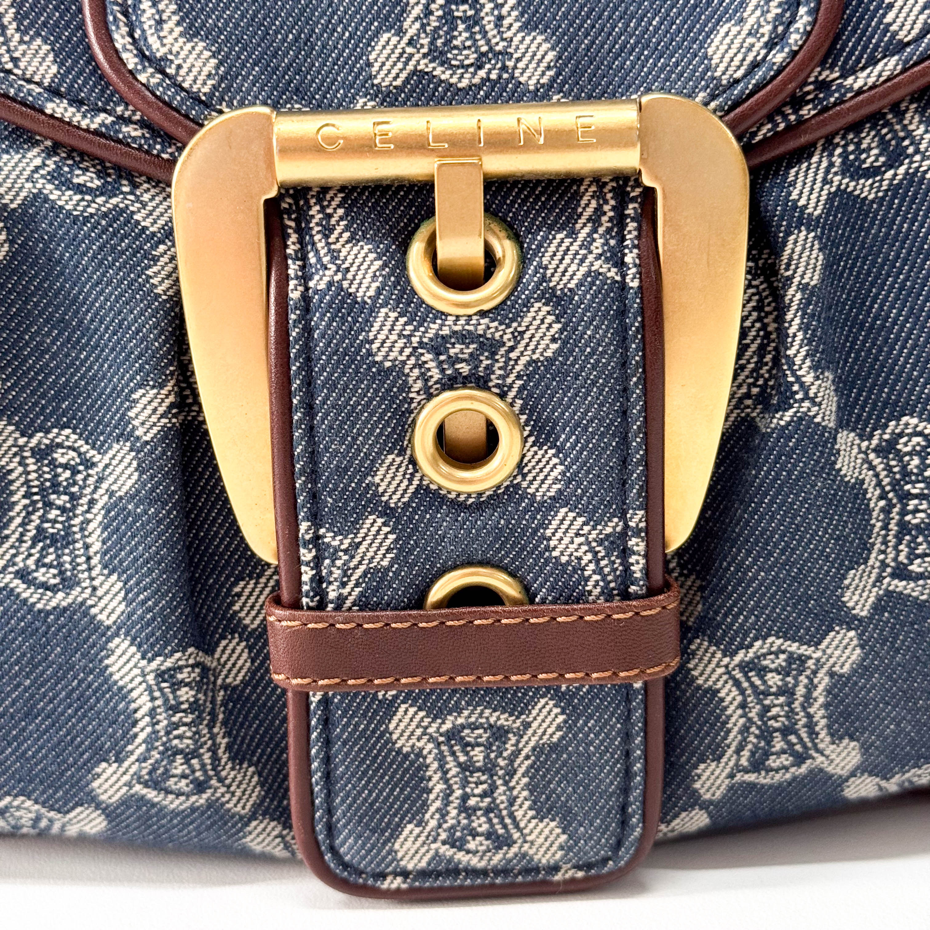 Macadam Blue Denim Shoulder Bag