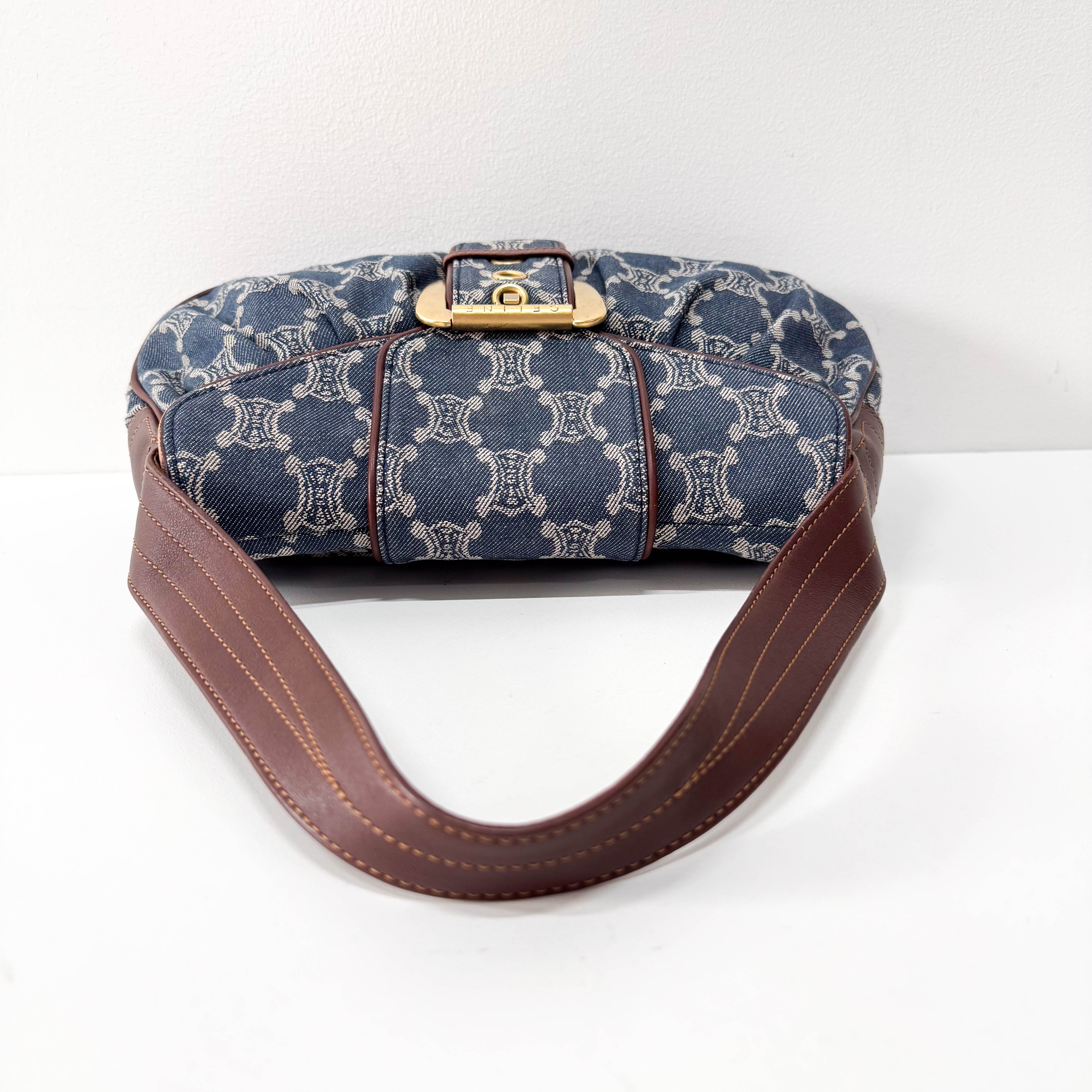 Macadam Blue Denim Shoulder Bag