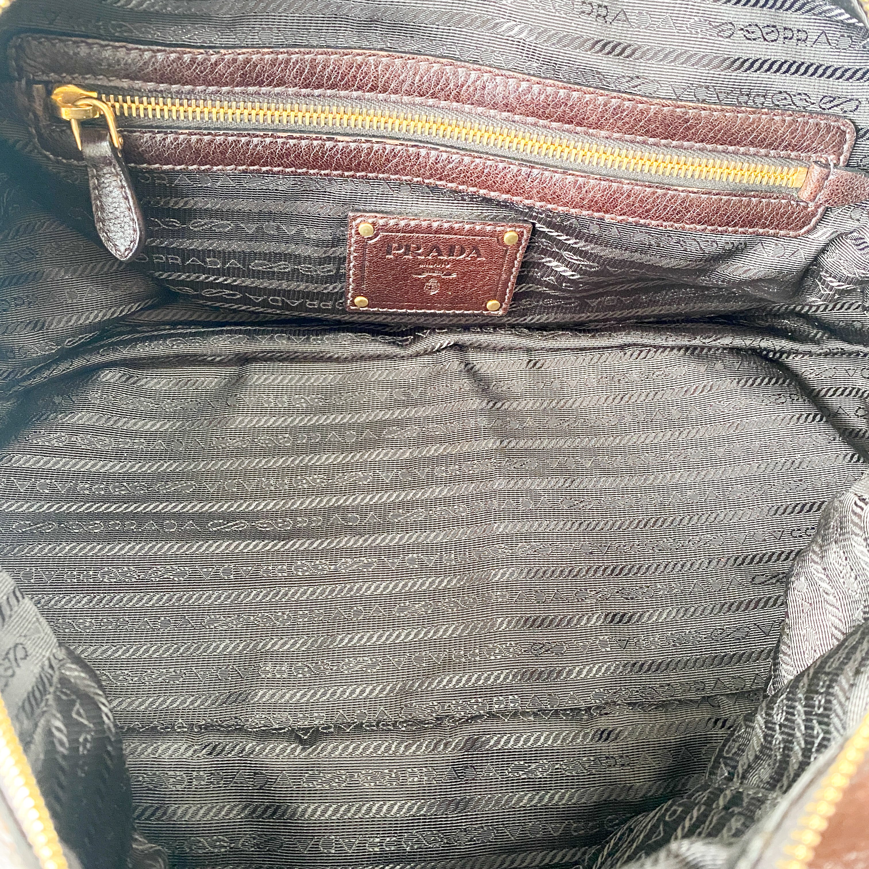 Brown Leather Two Way Bag