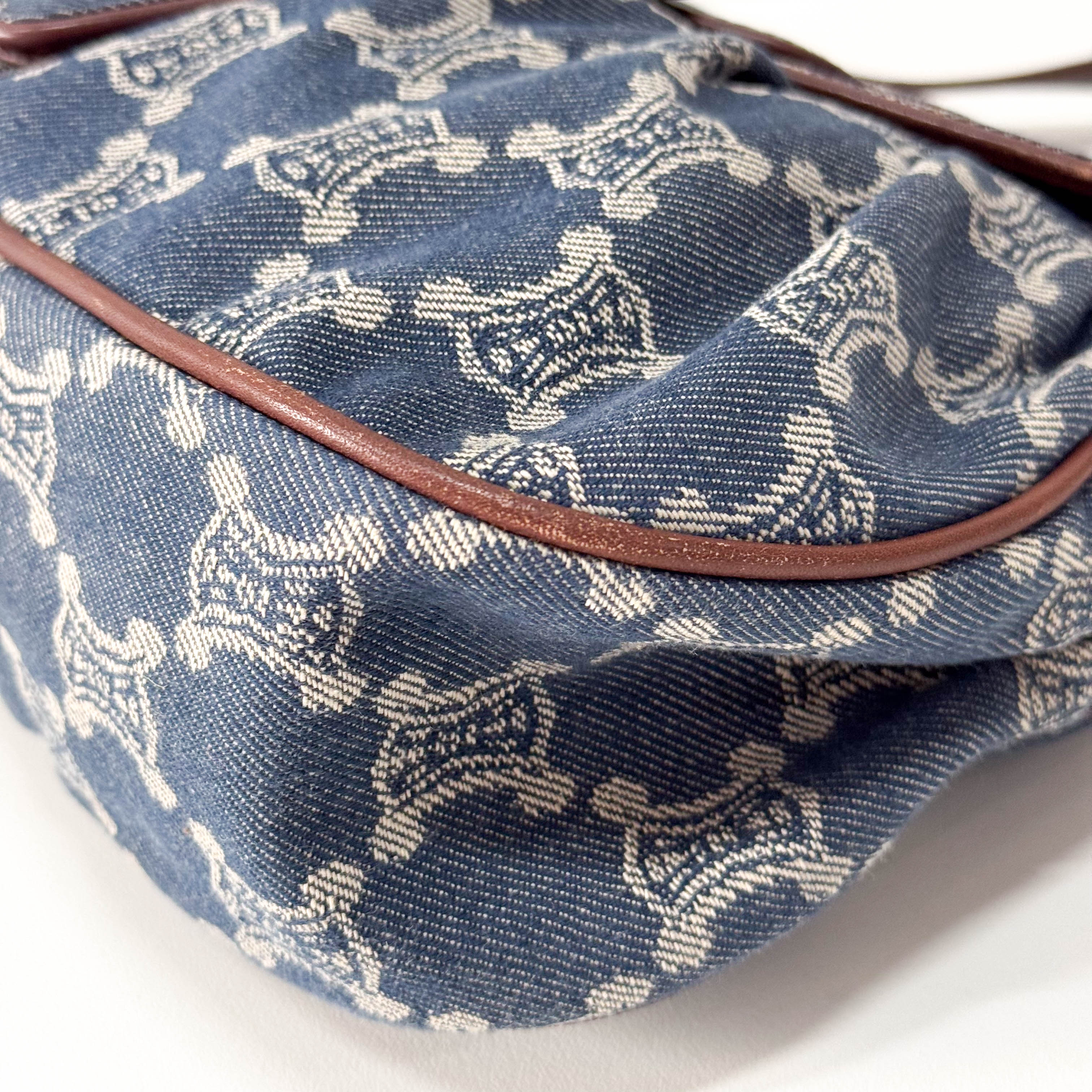 Macadam Blue Denim Shoulder Bag