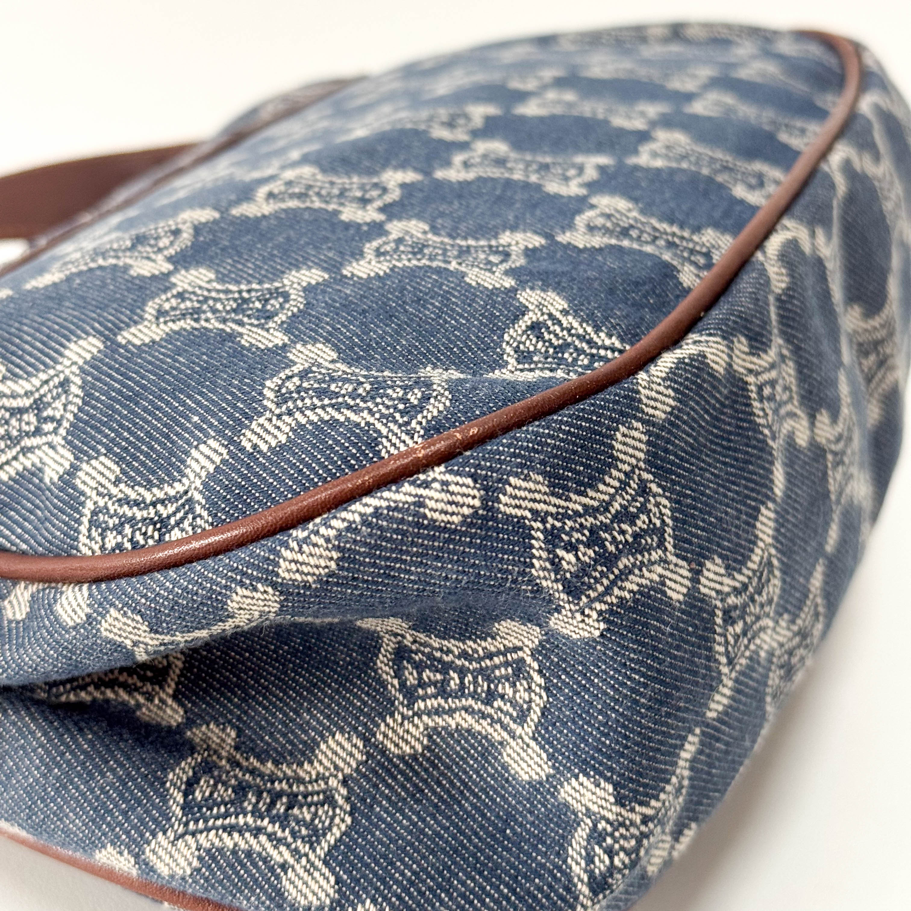 Macadam Blue Denim Shoulder Bag