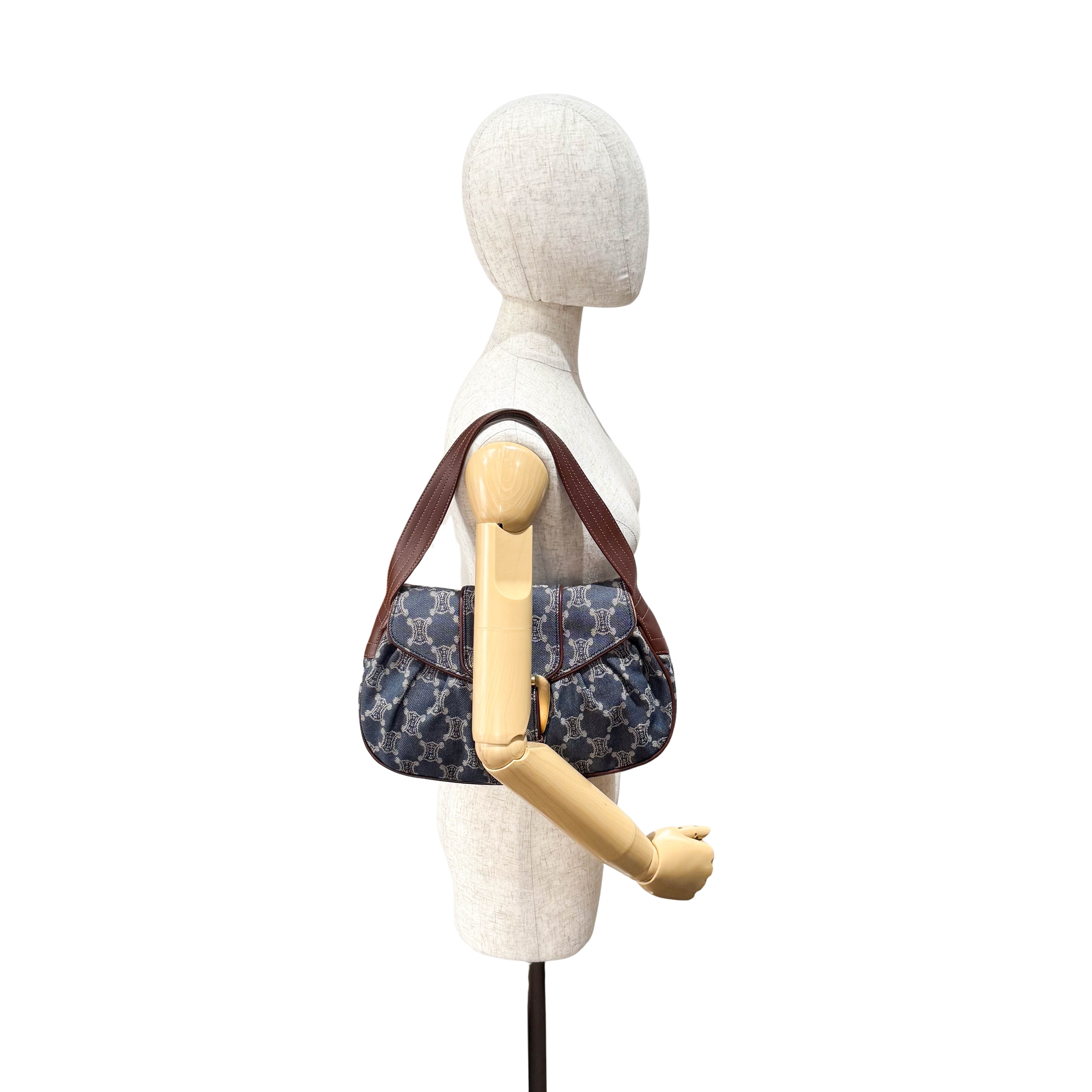 Macadam Blue Denim Shoulder Bag