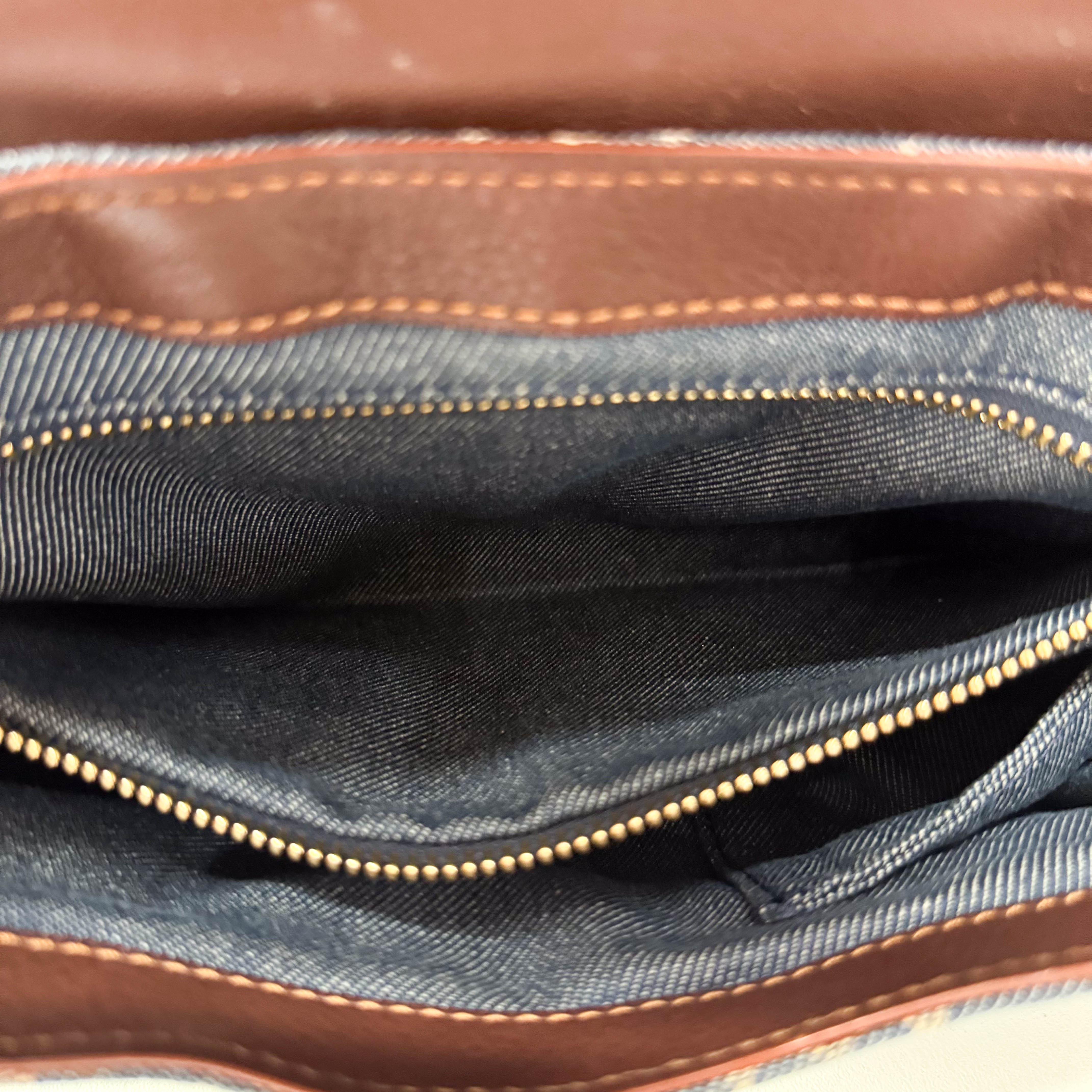 Macadam Blue Denim Shoulder Bag