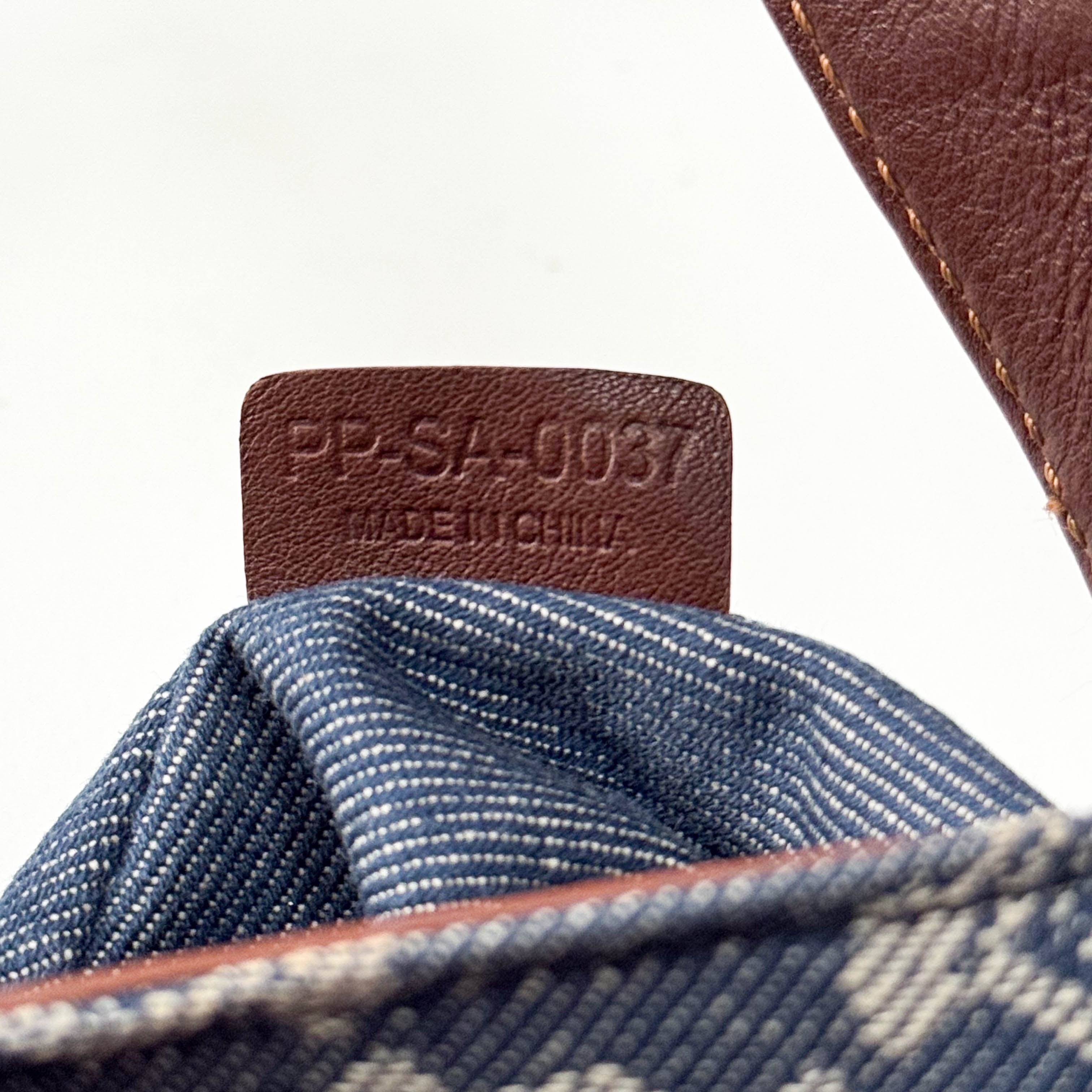 Macadam Blue Denim Shoulder Bag