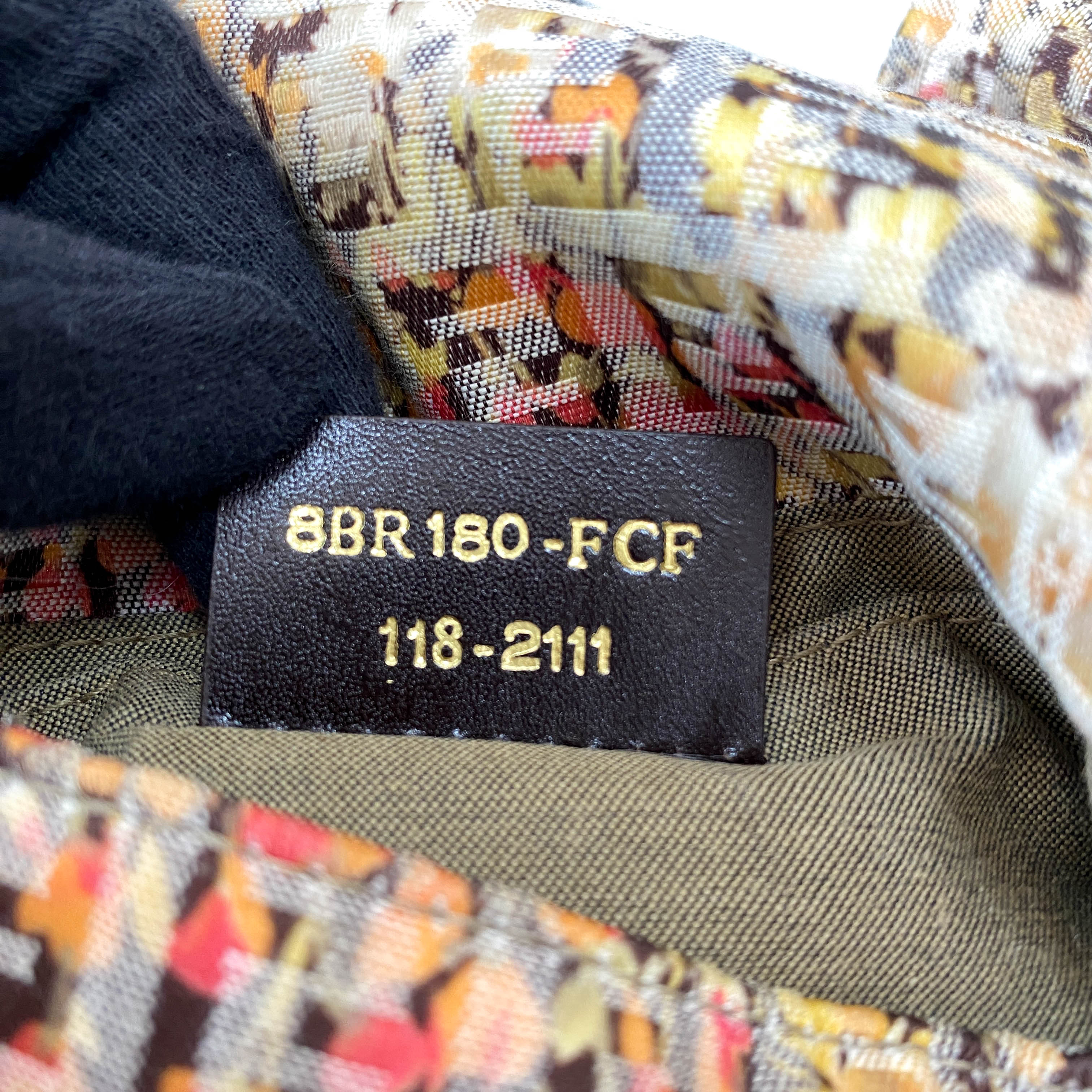 Mini Mamma Baguette Yellow Floral Canvas Shoulder Bag