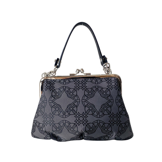 Granny Frame Small Grey Design Hand/Shoulder Bag