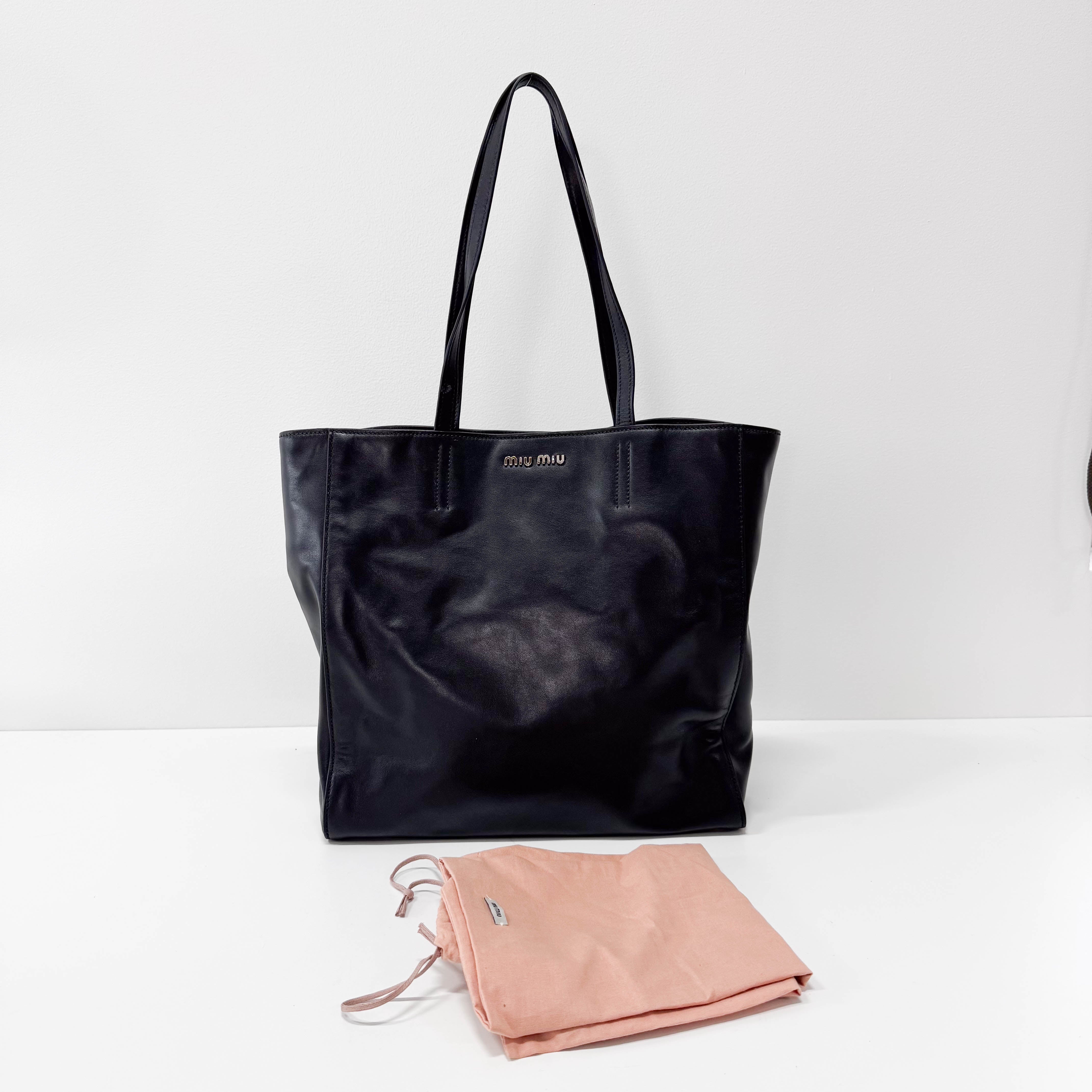 Archive Black Leather Shoulder Bag