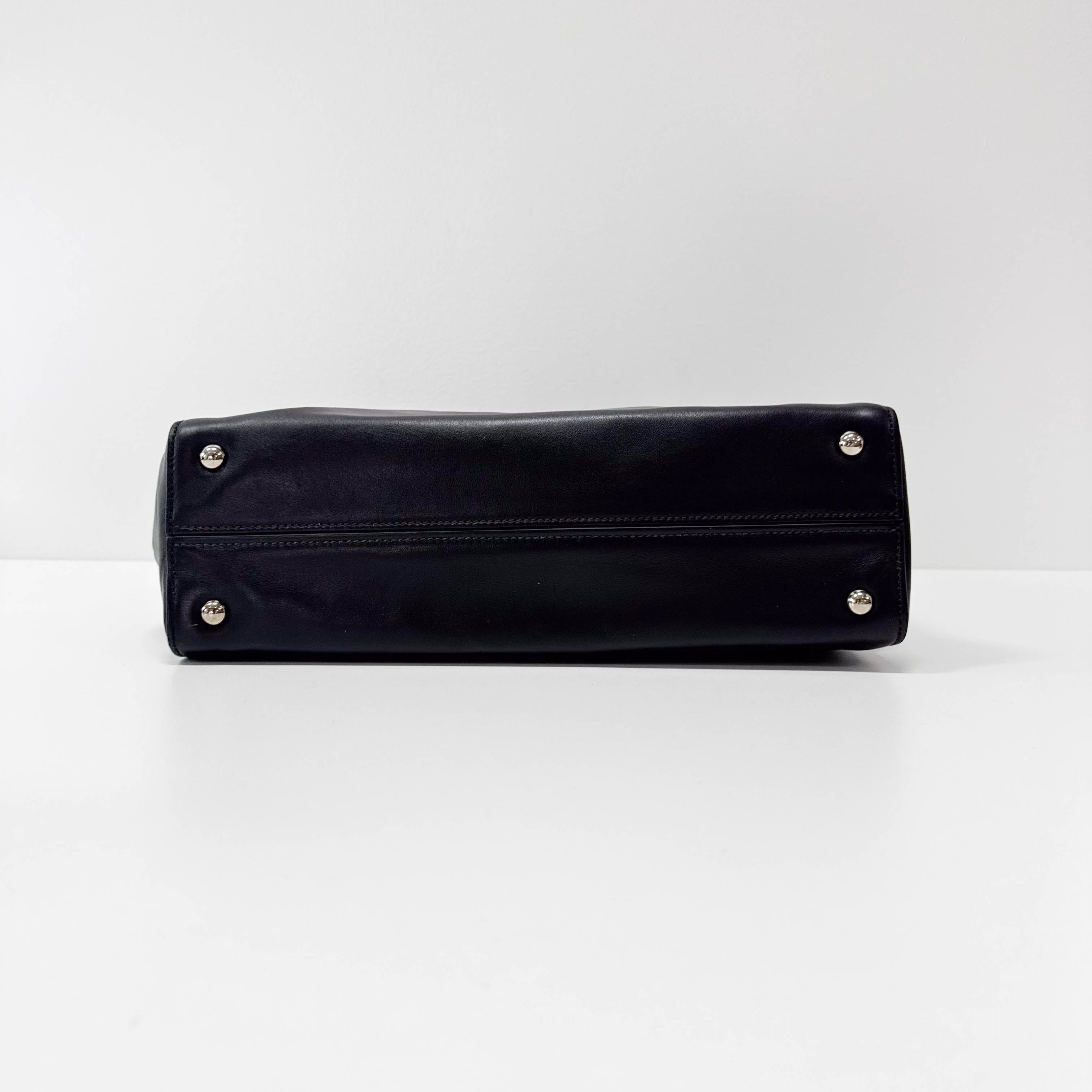 Archive Black Leather Shoulder Bag