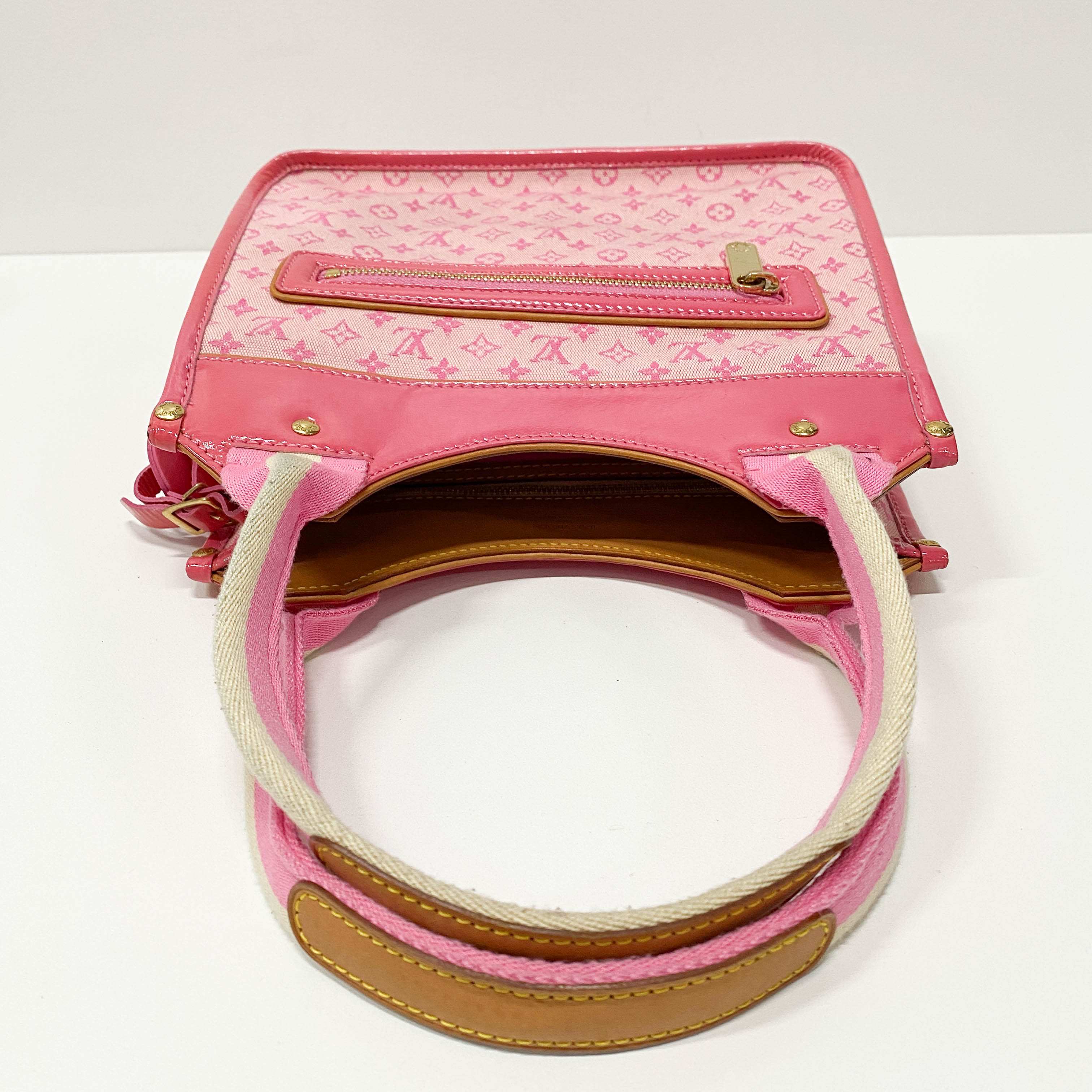 Mini Monogram Pink Canvas Shoulder Bag