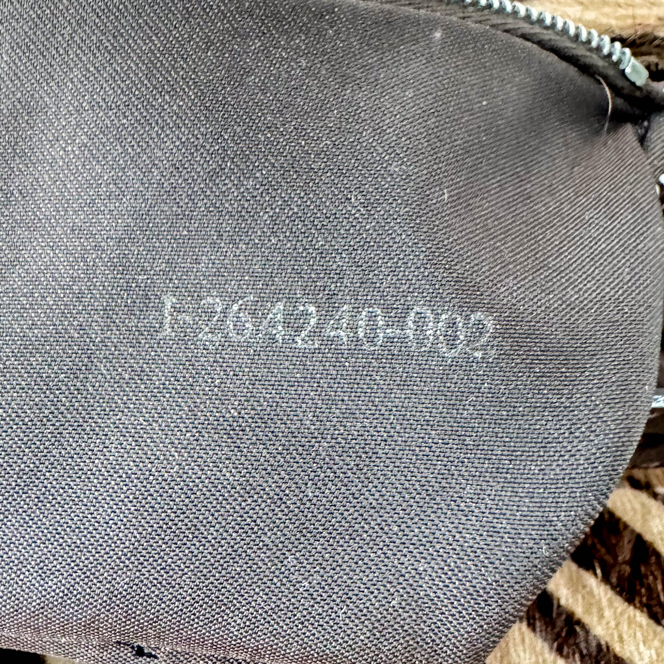 Baguette Pony Hair Brown Zebra Print Shoulder Bag