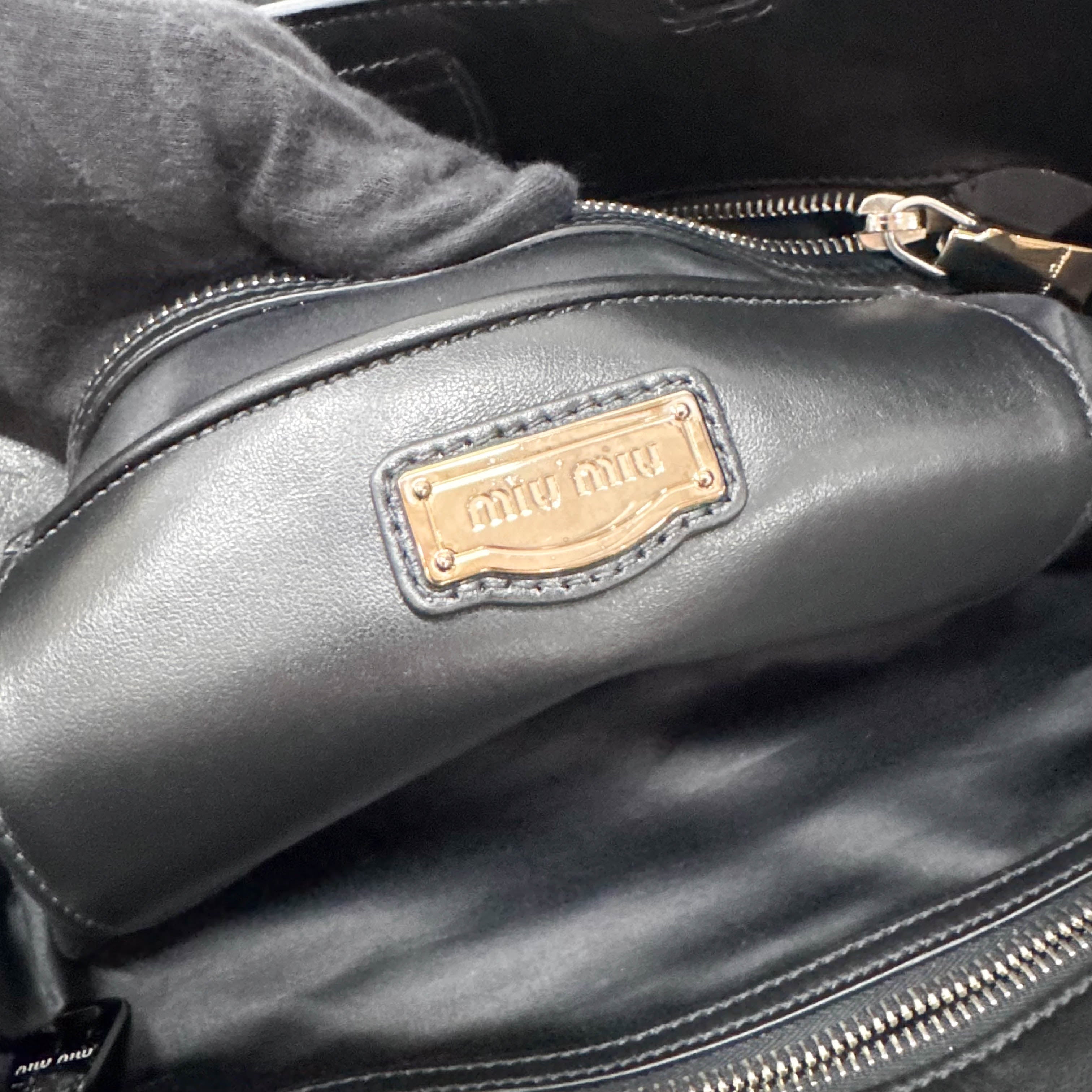 Archive Black Leather Shoulder Bag