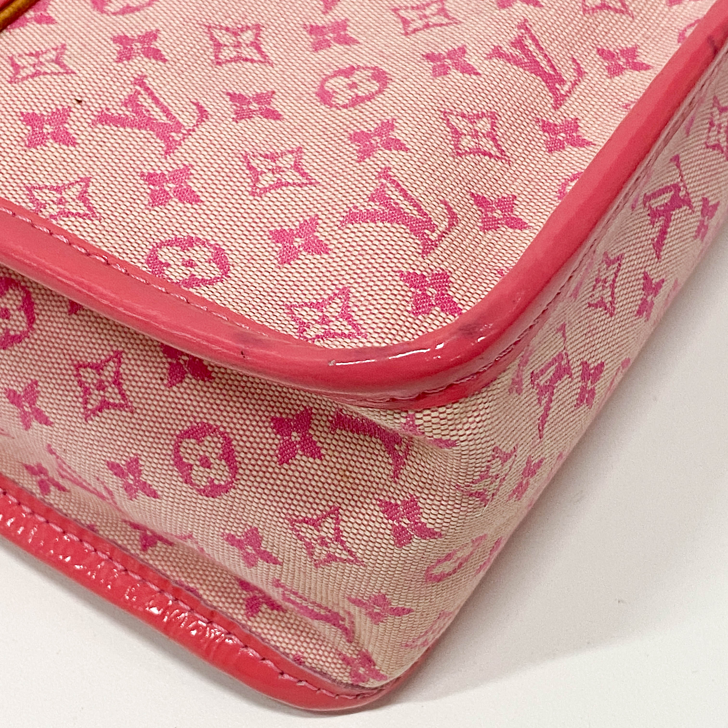 Mini Monogram Pink Canvas Shoulder Bag