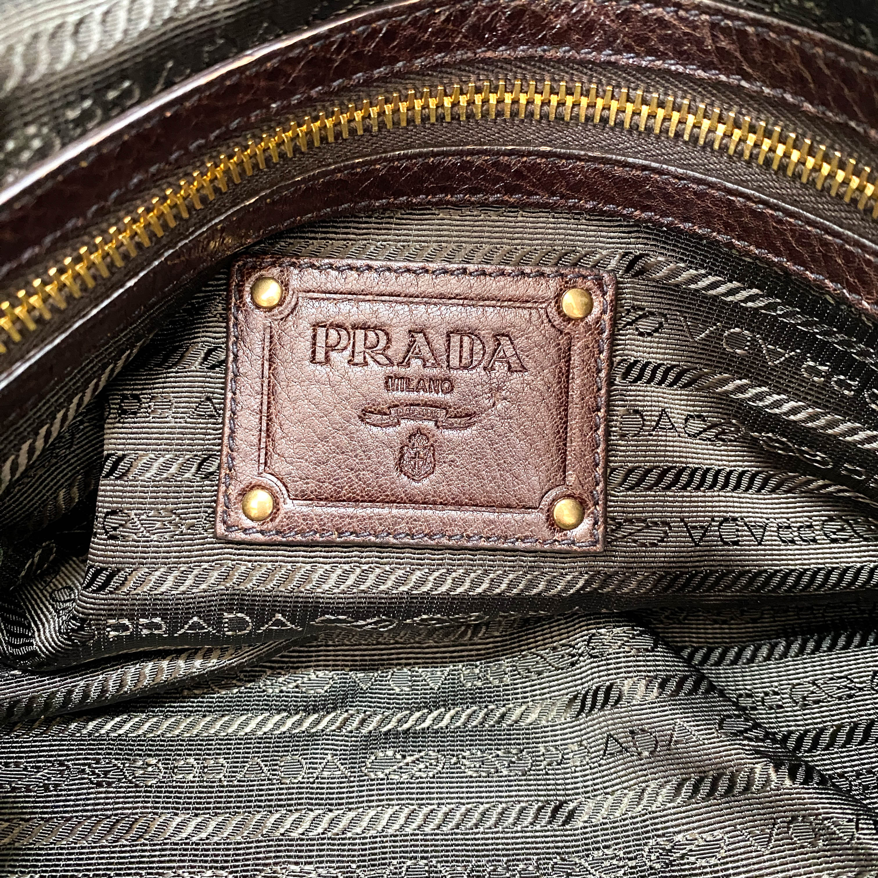 Tessuto Brown Leather Pietre Jeweled Tote Shoulder Bag