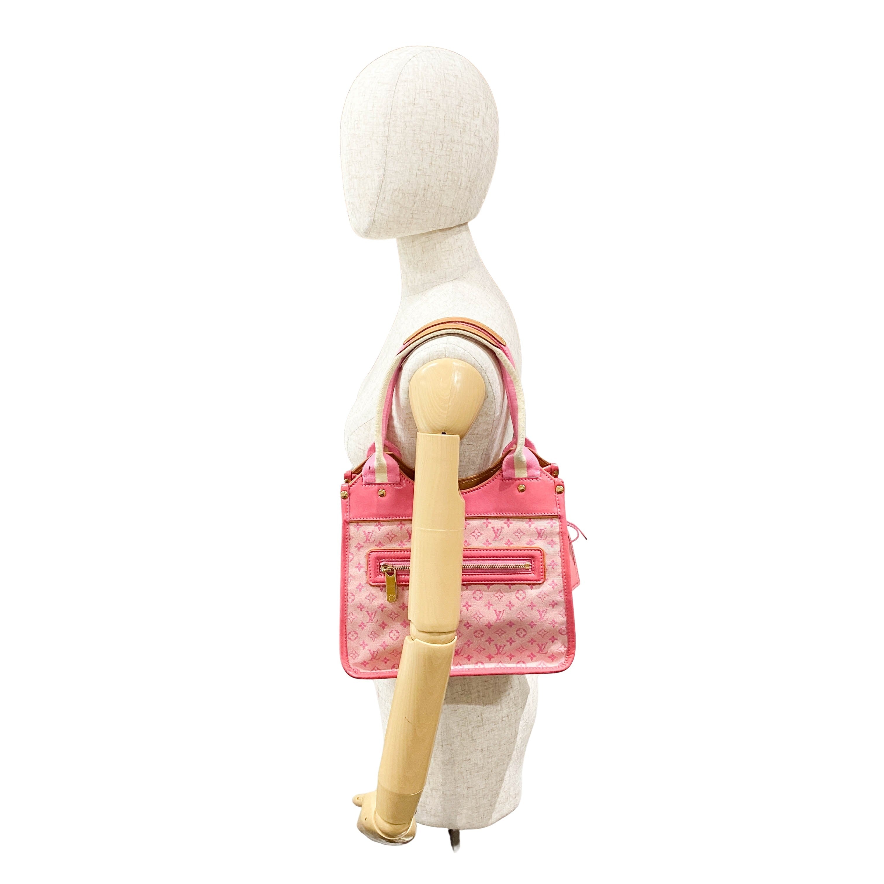 Mini Monogram Pink Canvas Shoulder Bag