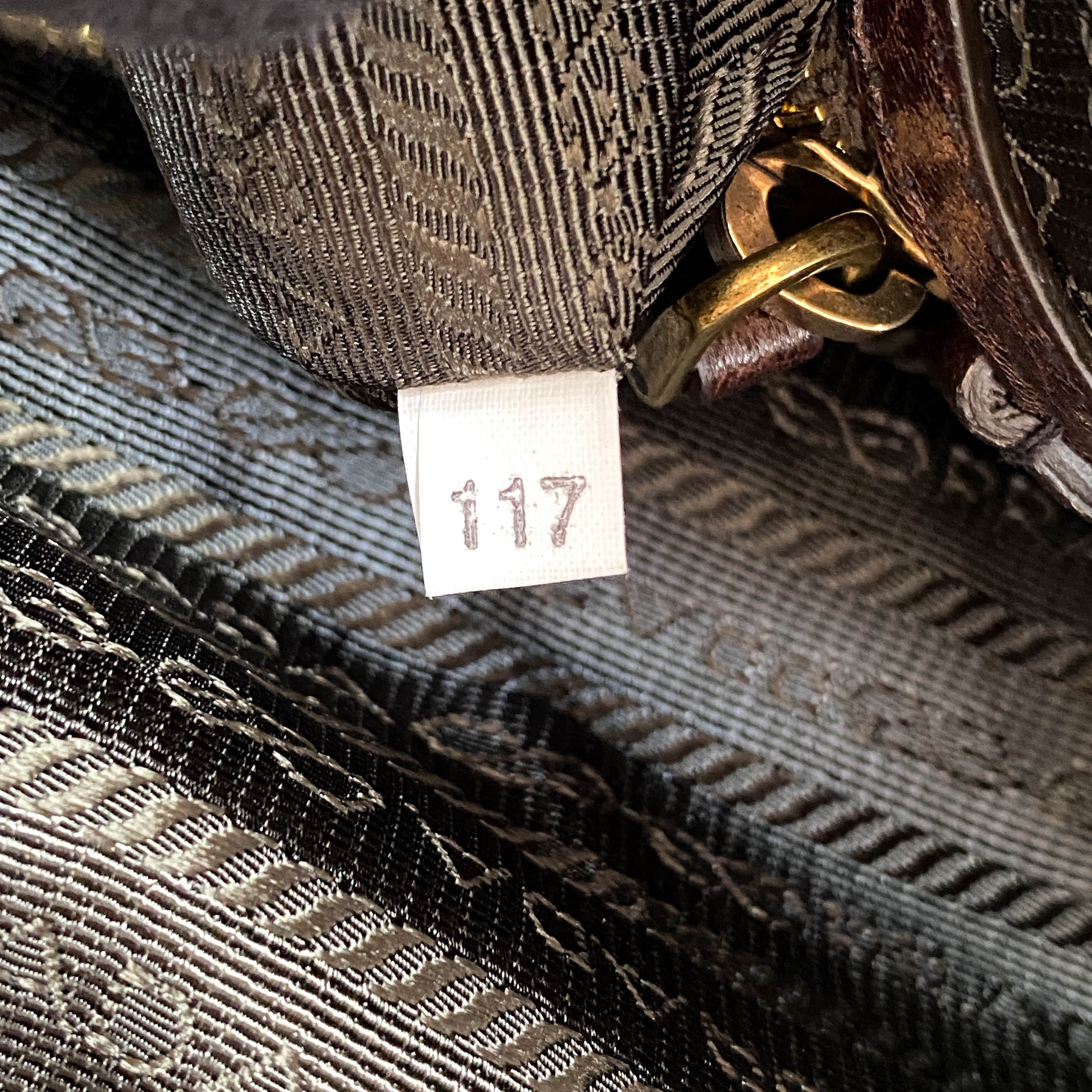 Tessuto Brown Leather Pietre Jeweled Tote Shoulder Bag