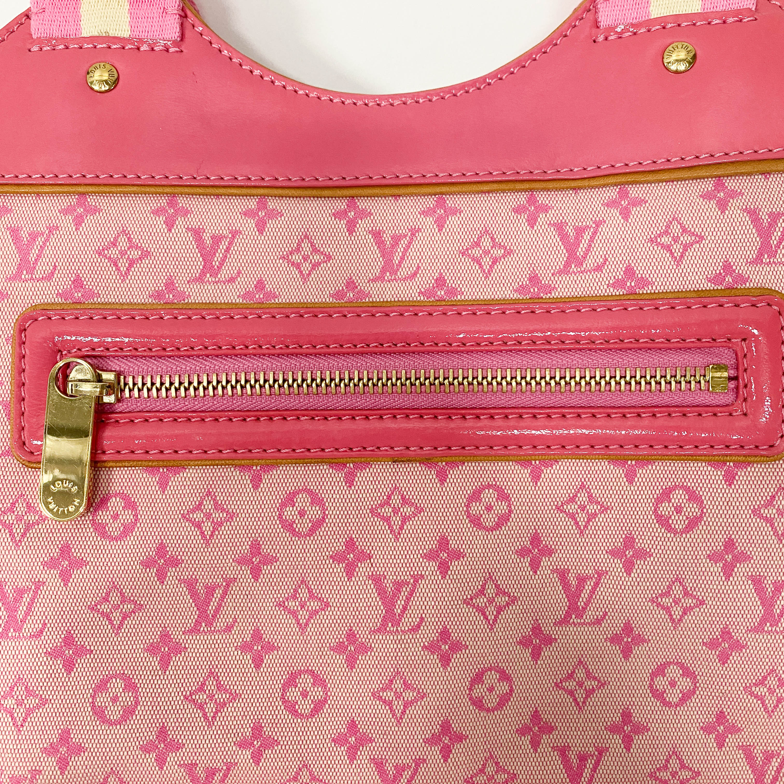 Mini Monogram Pink Canvas Shoulder Bag