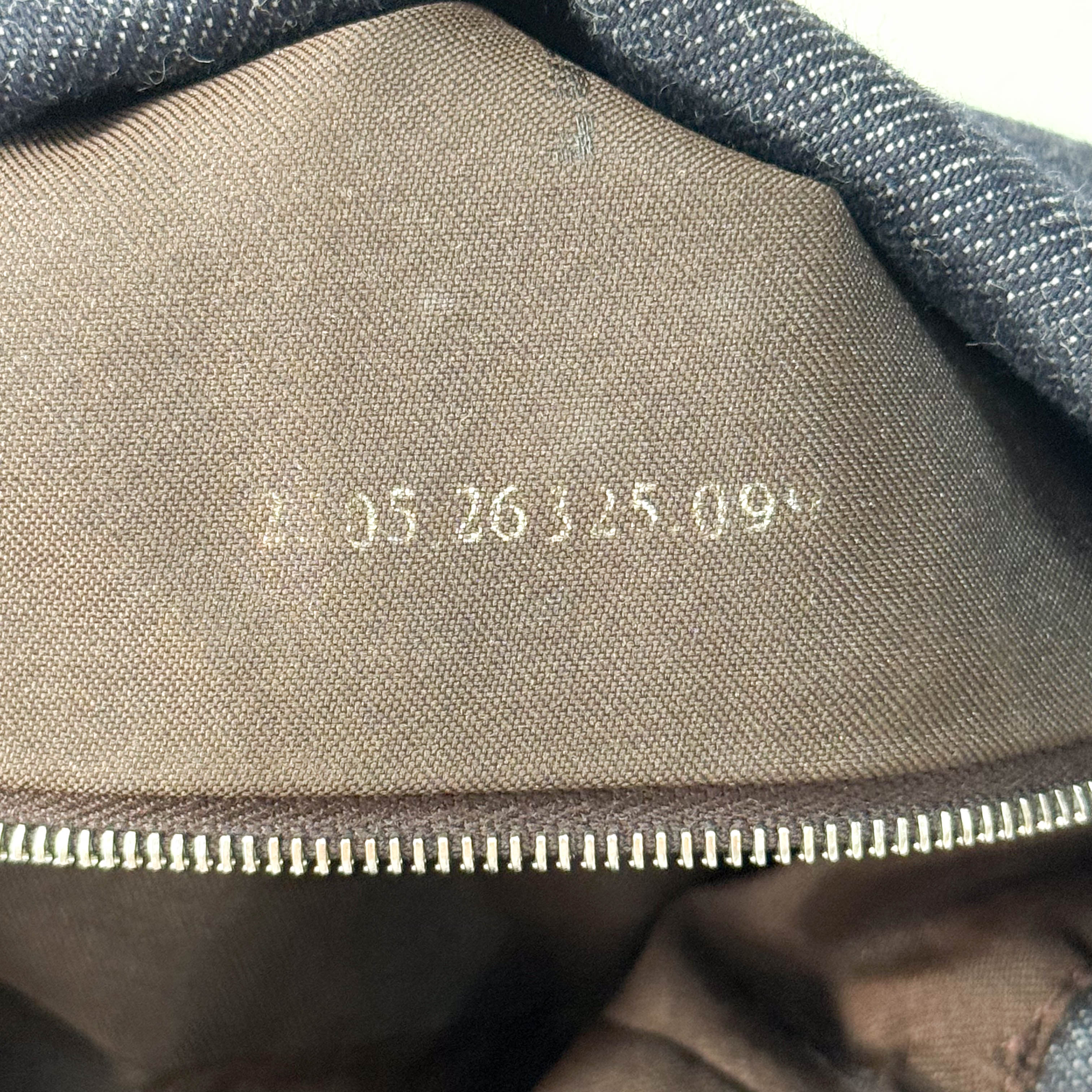 Mamma Baguette Blue Denim Shoulder Bag