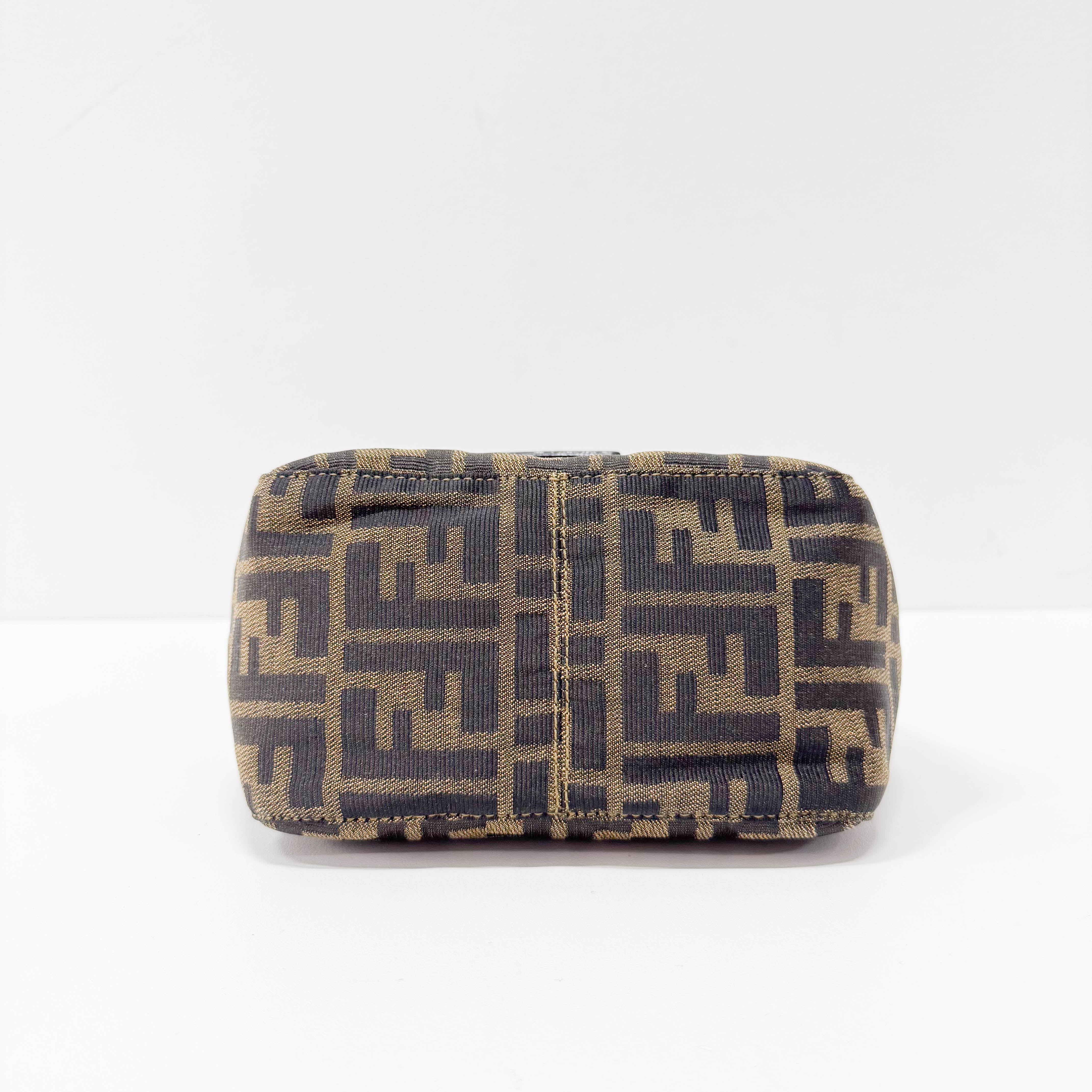 Zucca Small Brown Canvas Shoulder Bag