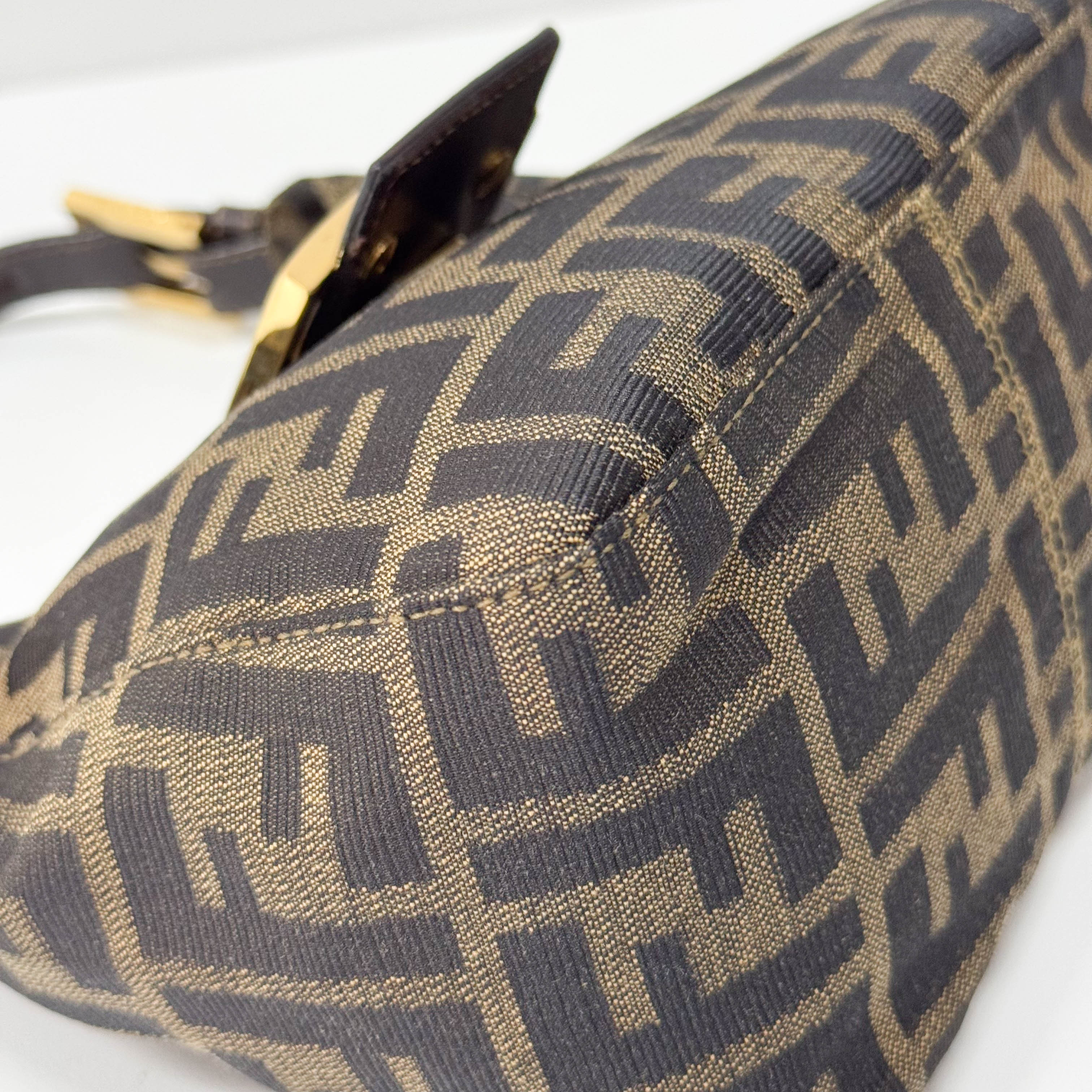 Zucca Small Brown Canvas Shoulder Bag