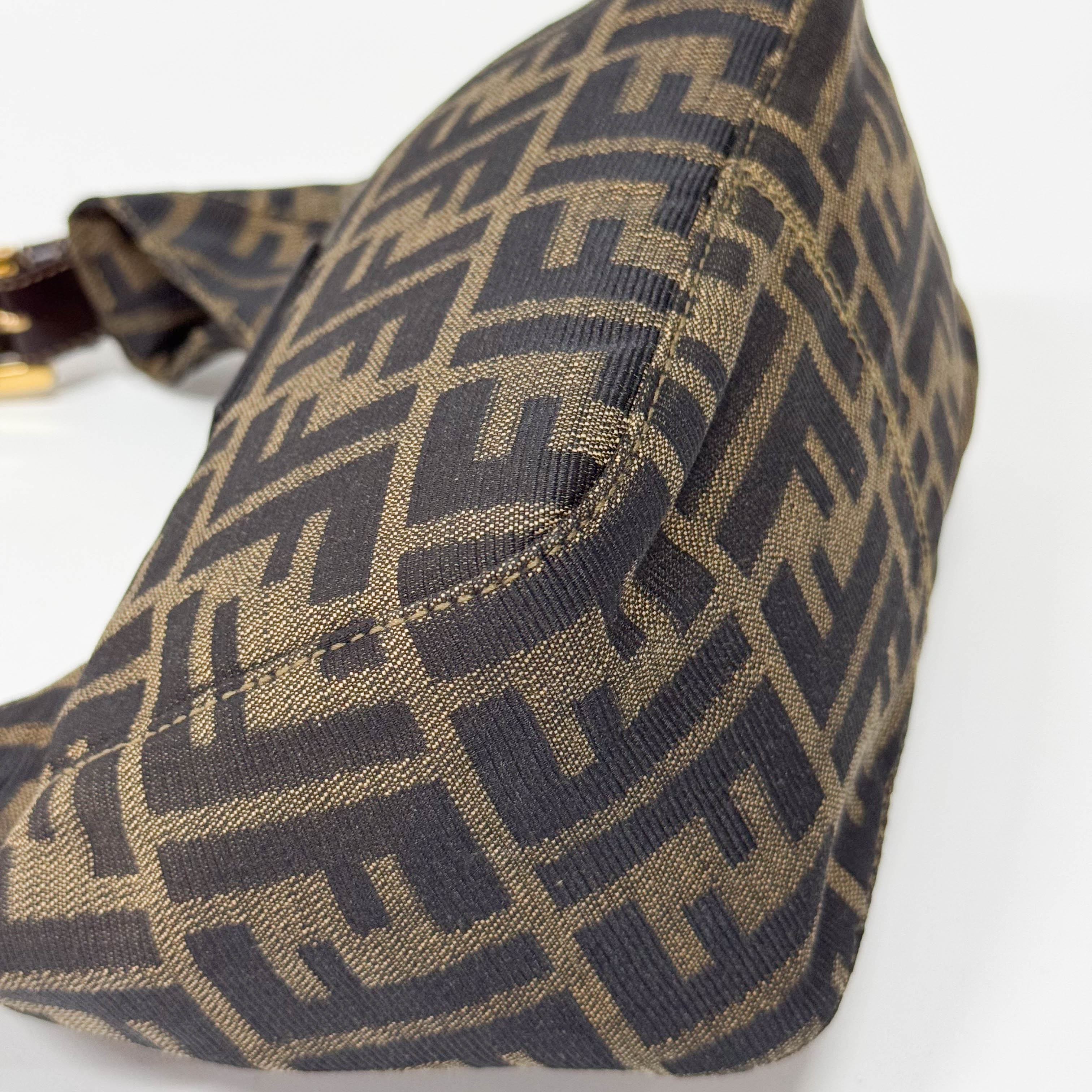 Zucca Small Brown Canvas Shoulder Bag