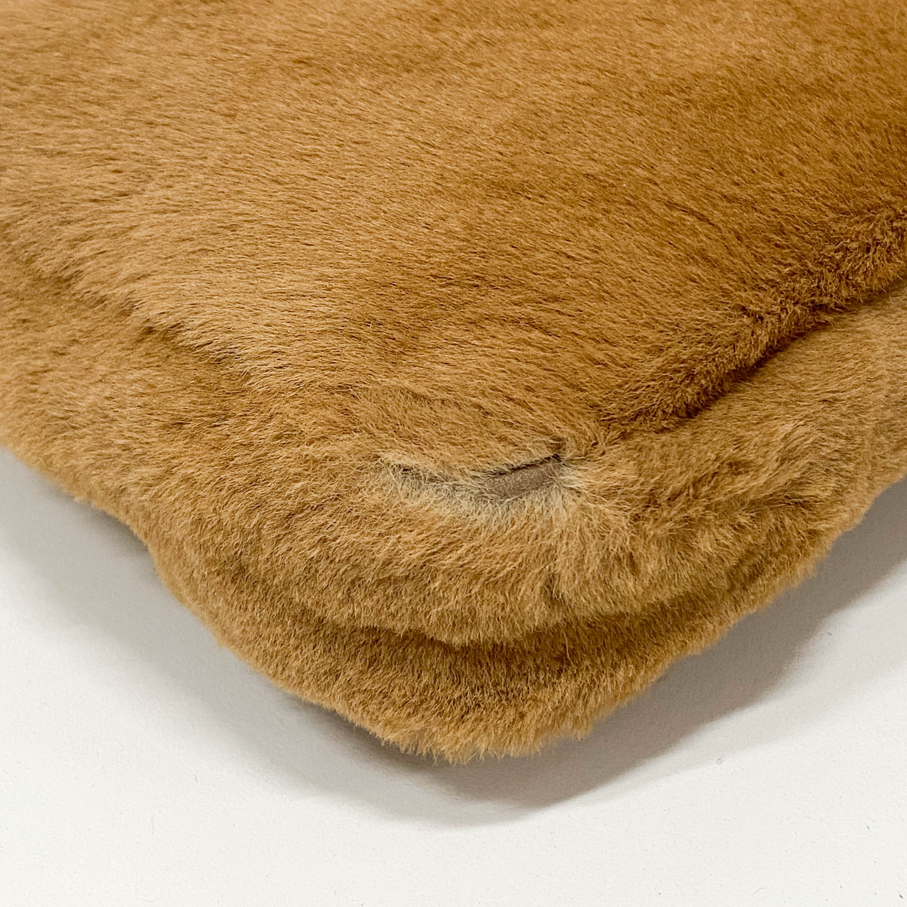 Baguette Brown Fur Shoulder Bag