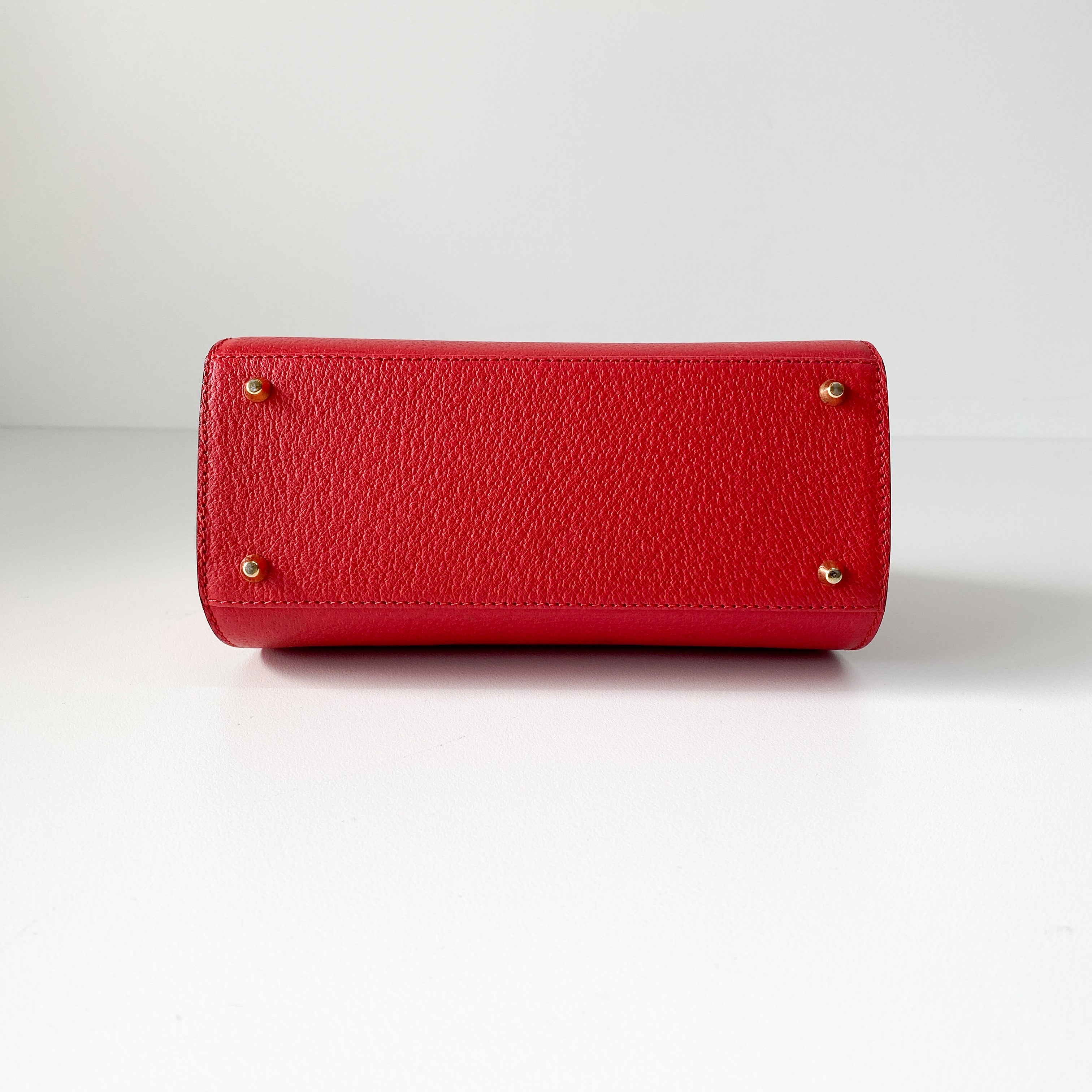 2Way Red Leather Hand/Shoulder Bag